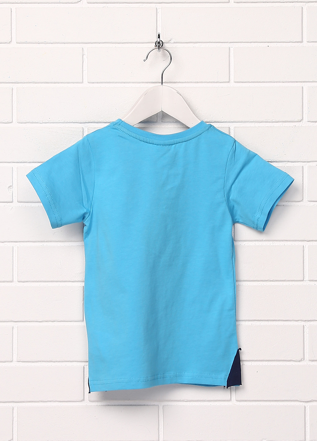 Блакитна літня футболка з коротким рукавом Mago