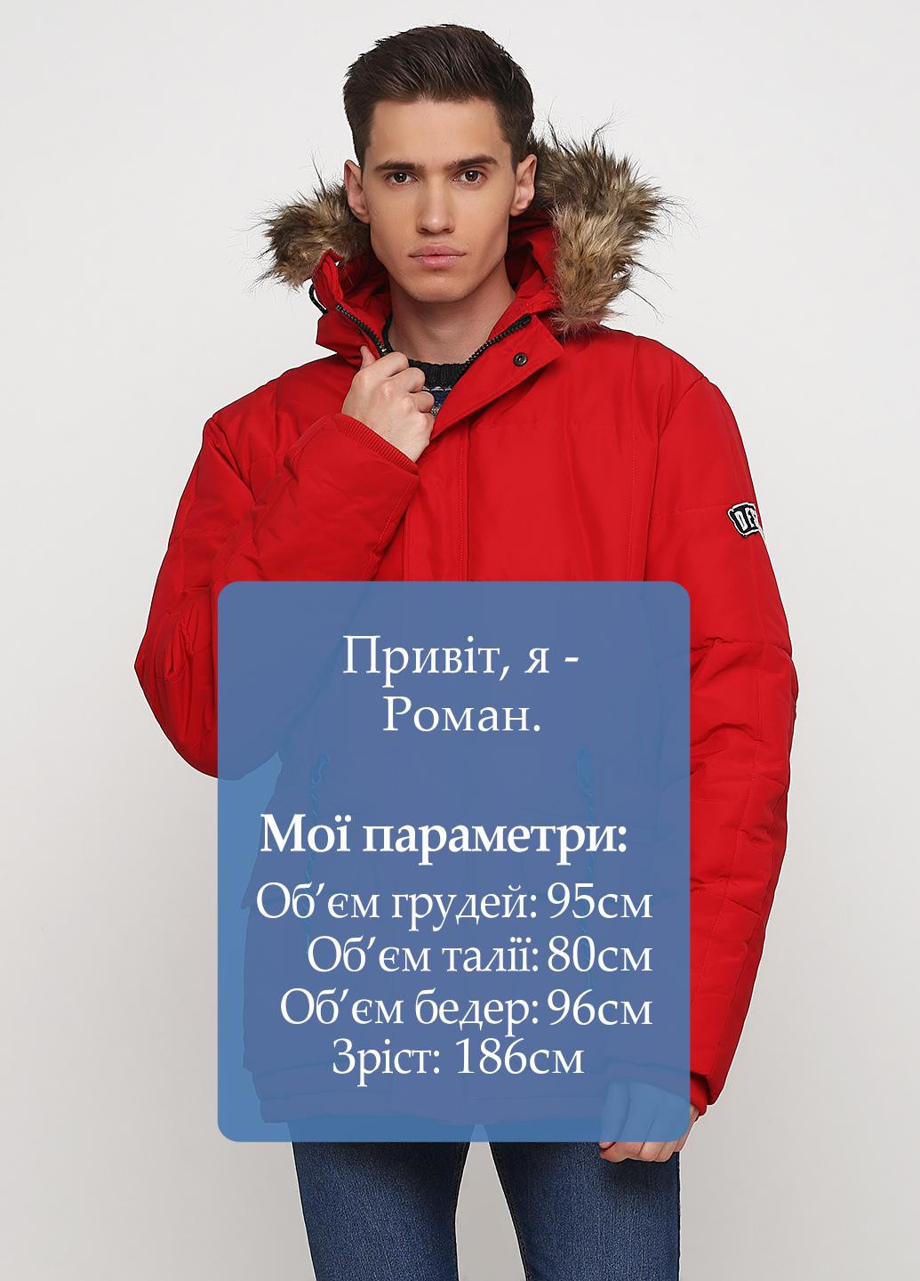 Красная зимняя куртка Desigual