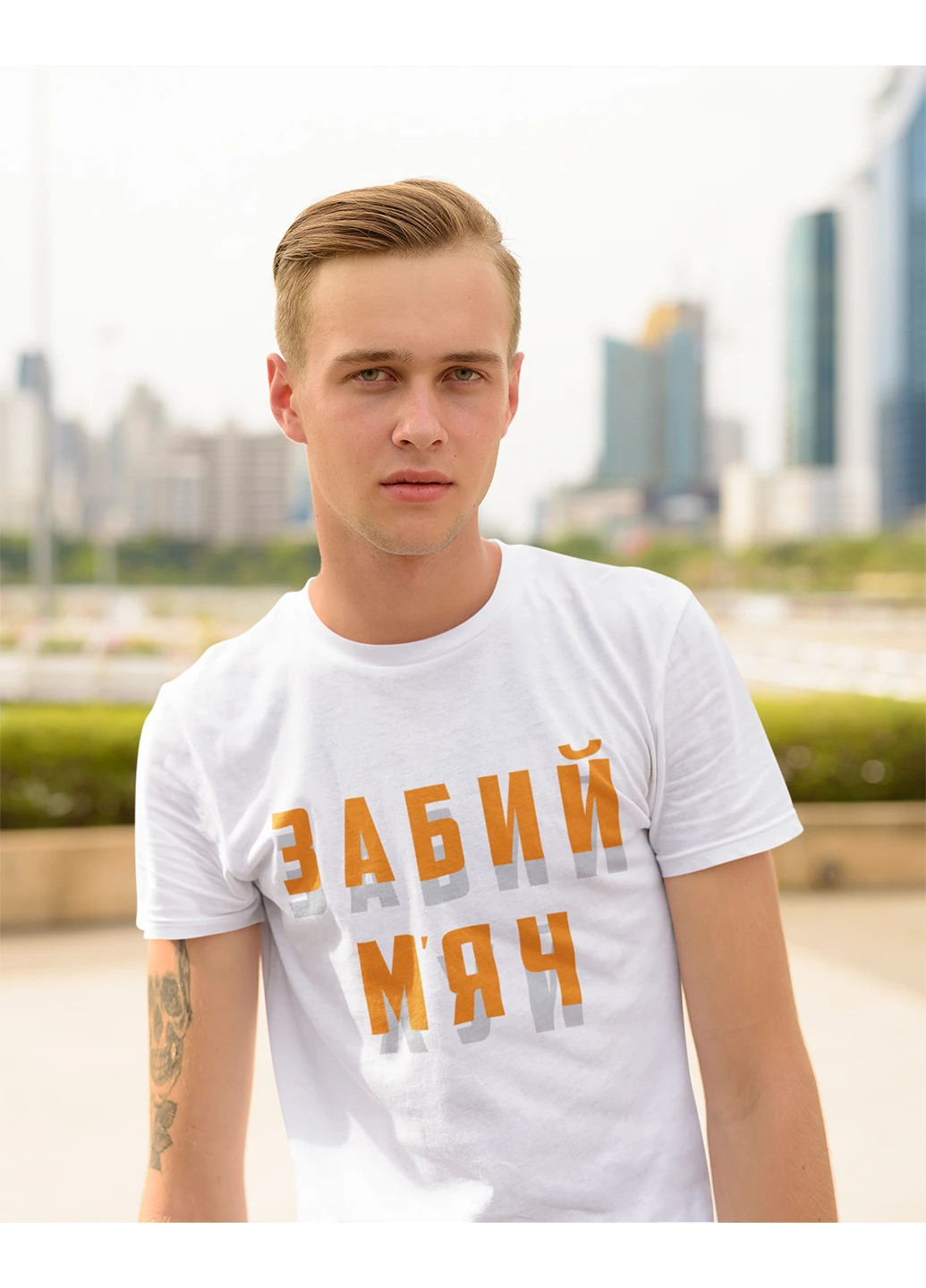 Біла футболка Funnyart Premium