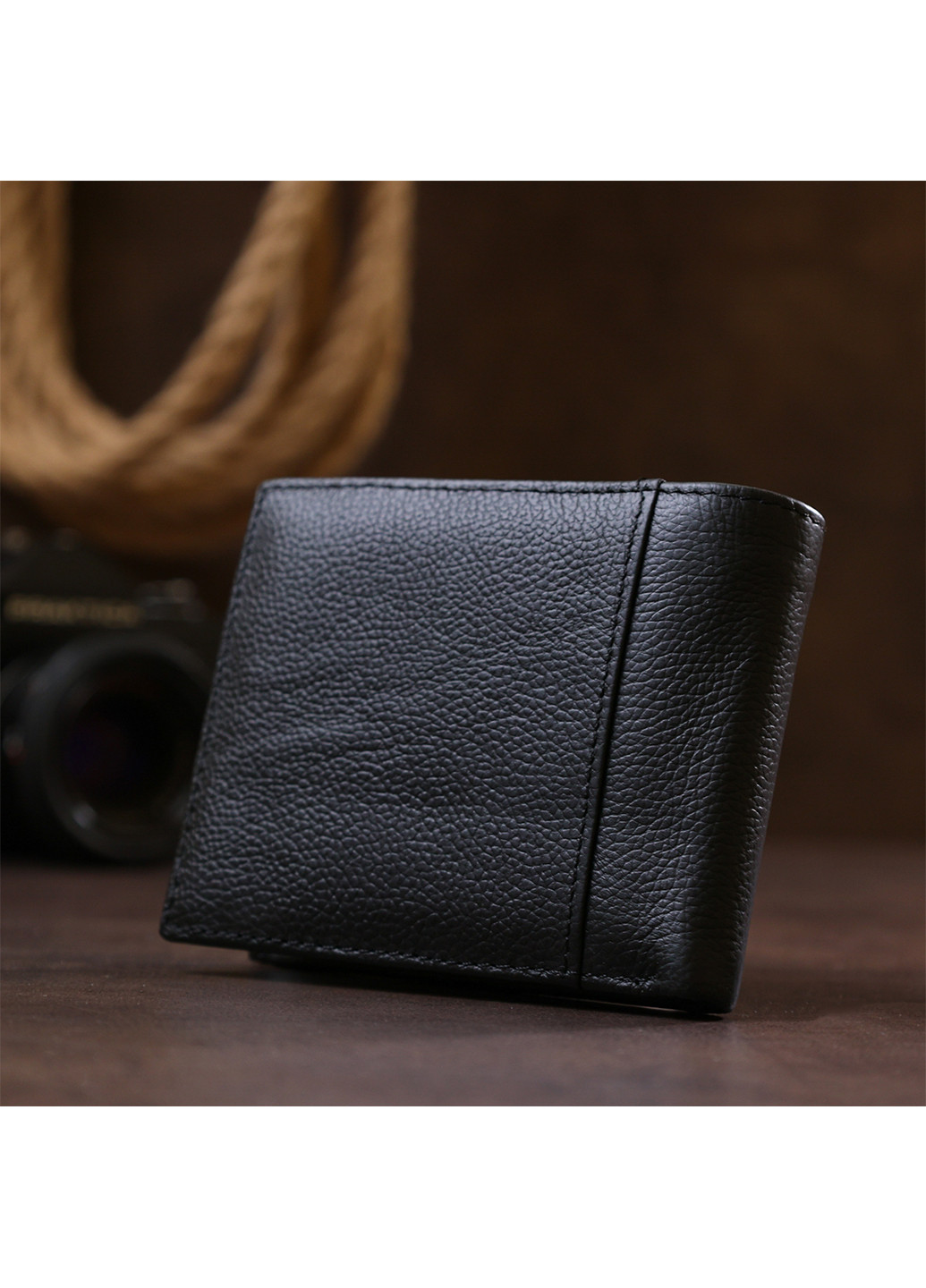 Чоловіче шкіряне портмоне 12х10х2 см Vintage (253490650)