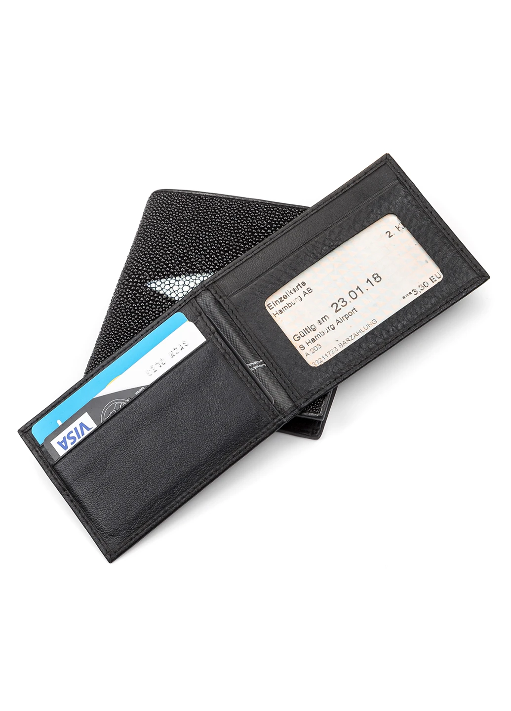 Чоловіче шкіряне портмоне 11,5х9,5 см Stingray Leather (252128670)