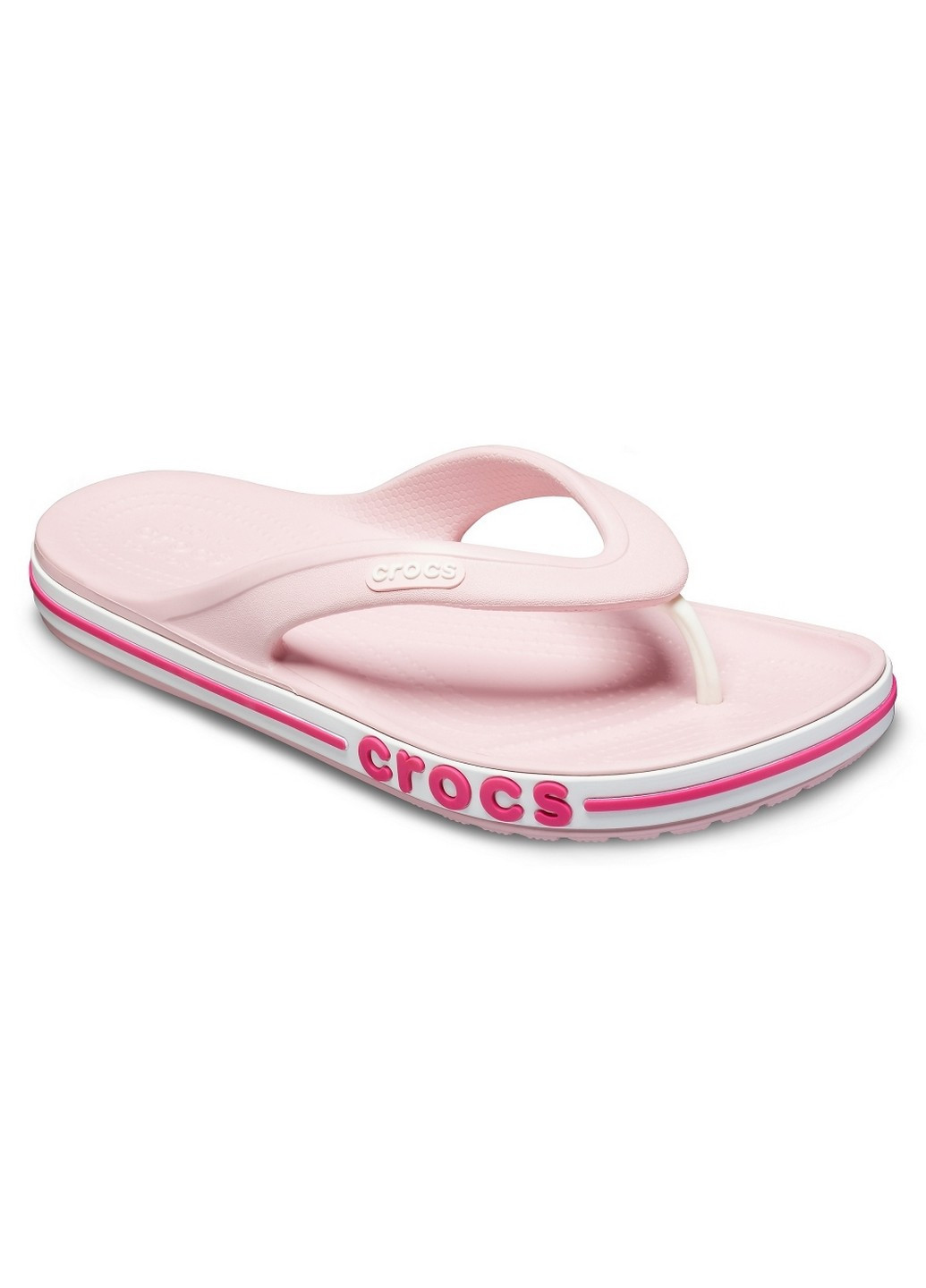 Розовые пляжные вьетнамки шлепанцы Crocs