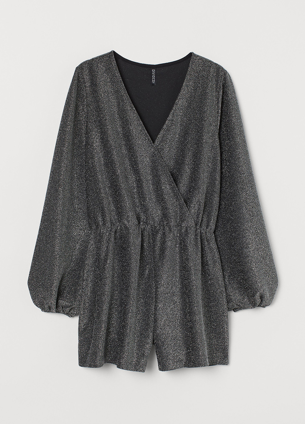 Комбінезон H&M комбінезон-шорти перець з сіллю чорний кежуал поліестер