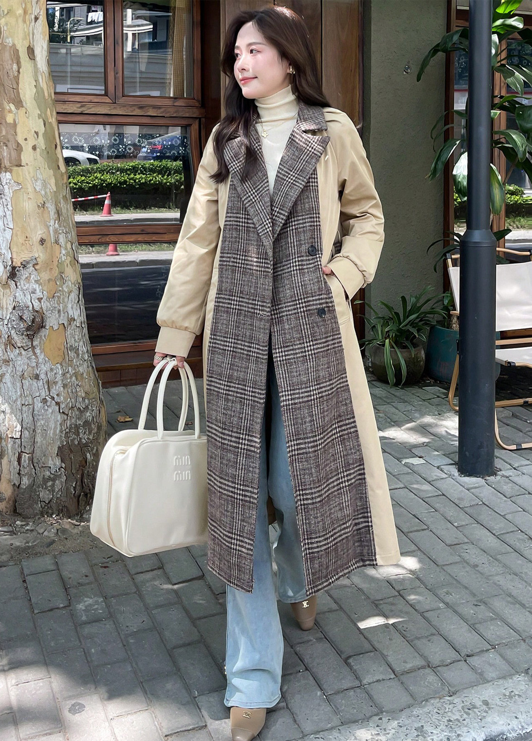 Плащ SHEIN на гудзиках демісезон (337834085)