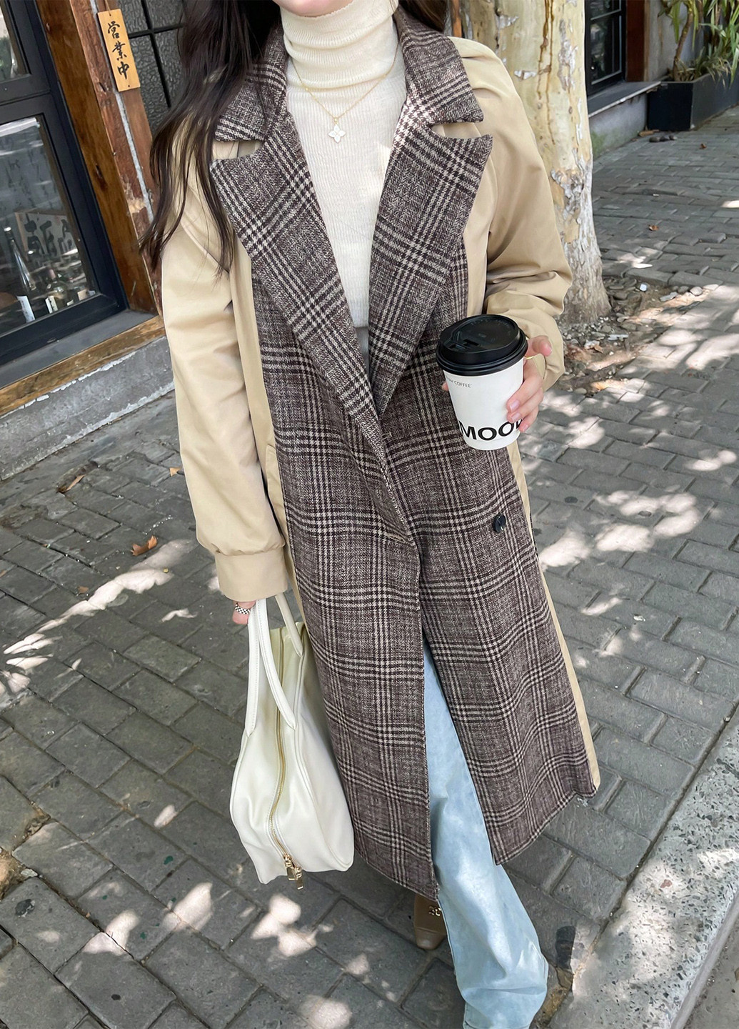 Плащ SHEIN на гудзиках демісезон (337834085)