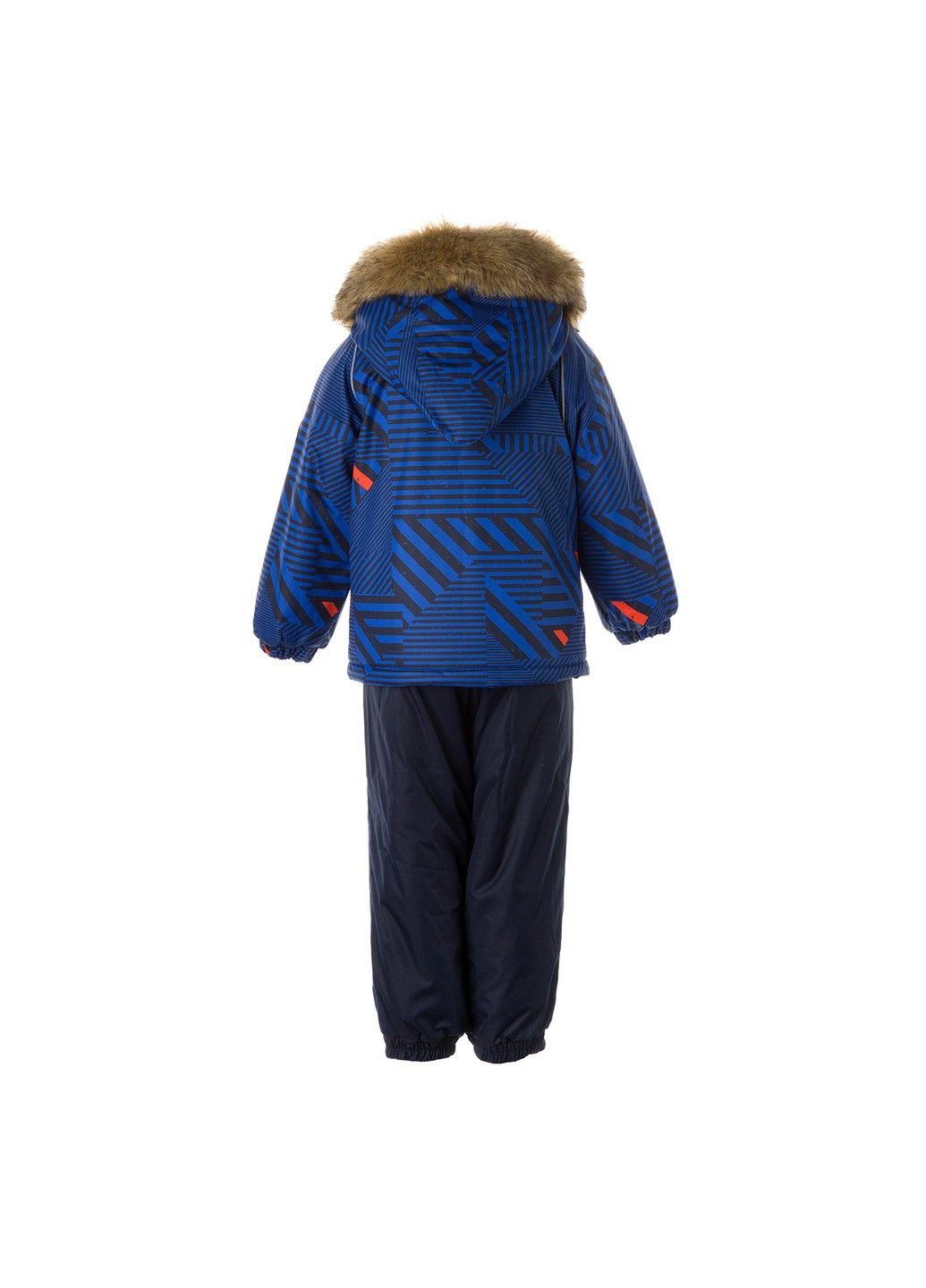 Синій зимній комплект зимовий (куртка + напівкомбінезон) avery Huppa