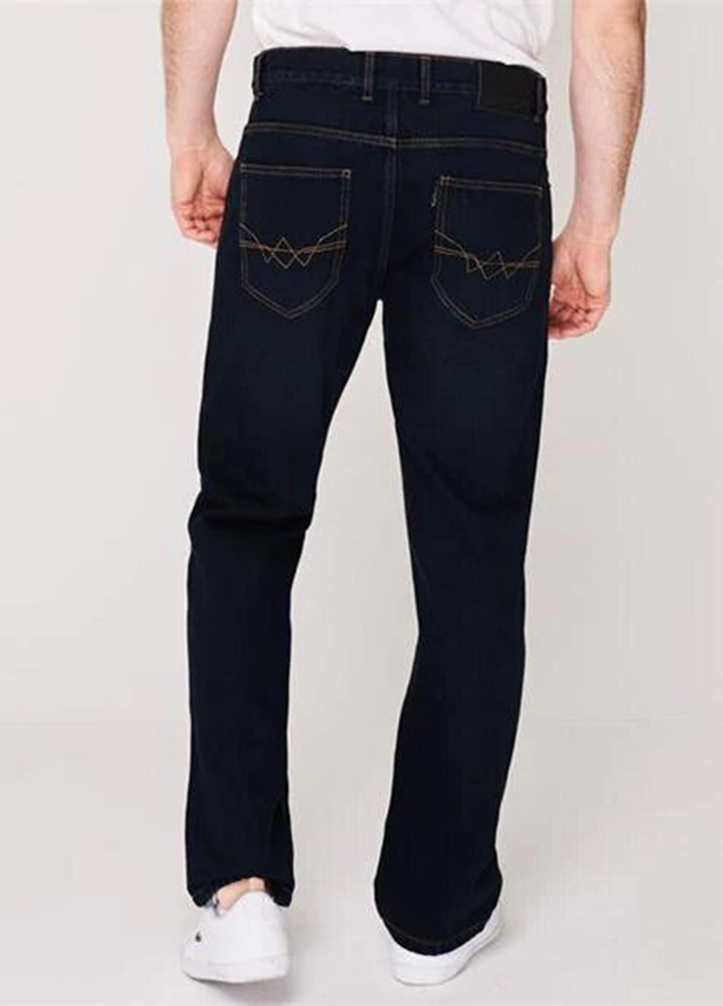 Темно-синие демисезонные зауженные джинсы Pierre Cardin