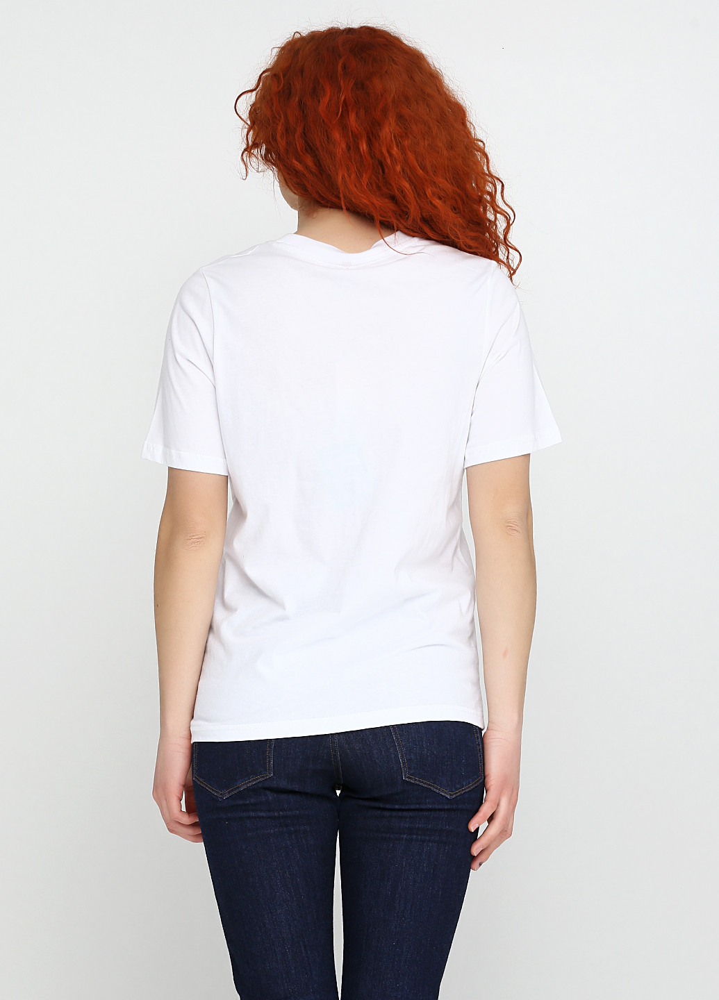 Белая летняя футболка Imitz