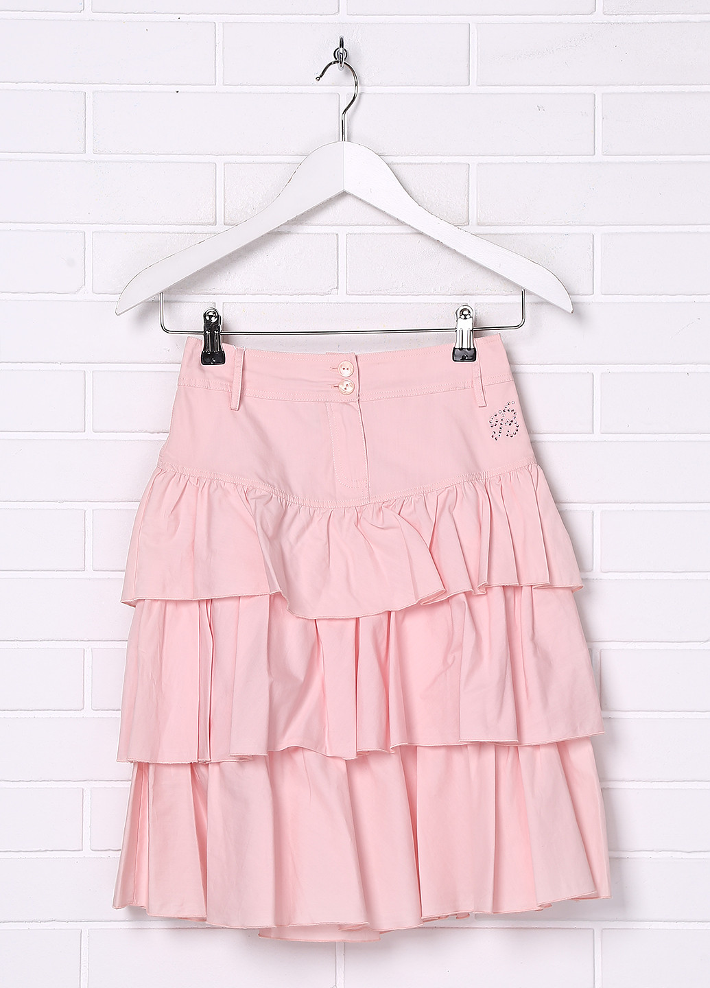 Светло-розовая кэжуал однотонная юбка Blumarine