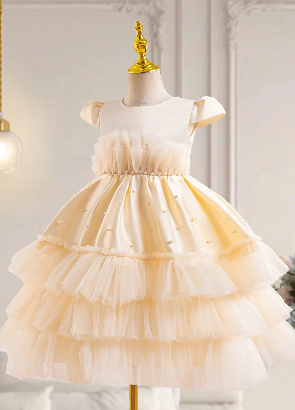 Кремова сукня SHEIN (325115551)