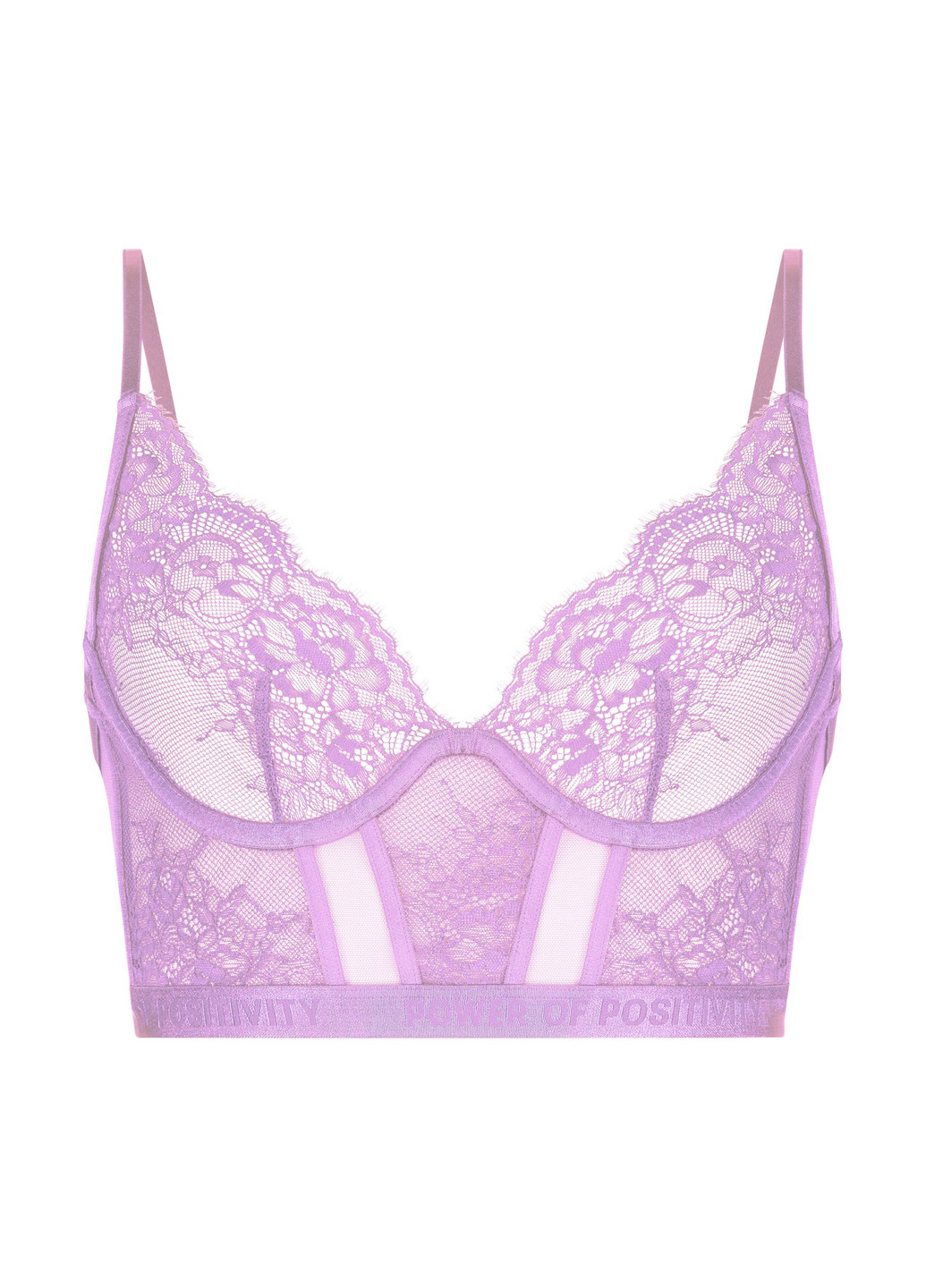 Бузковий бюстгальтер Hunkemoller з кісточками поліамід, мереживо