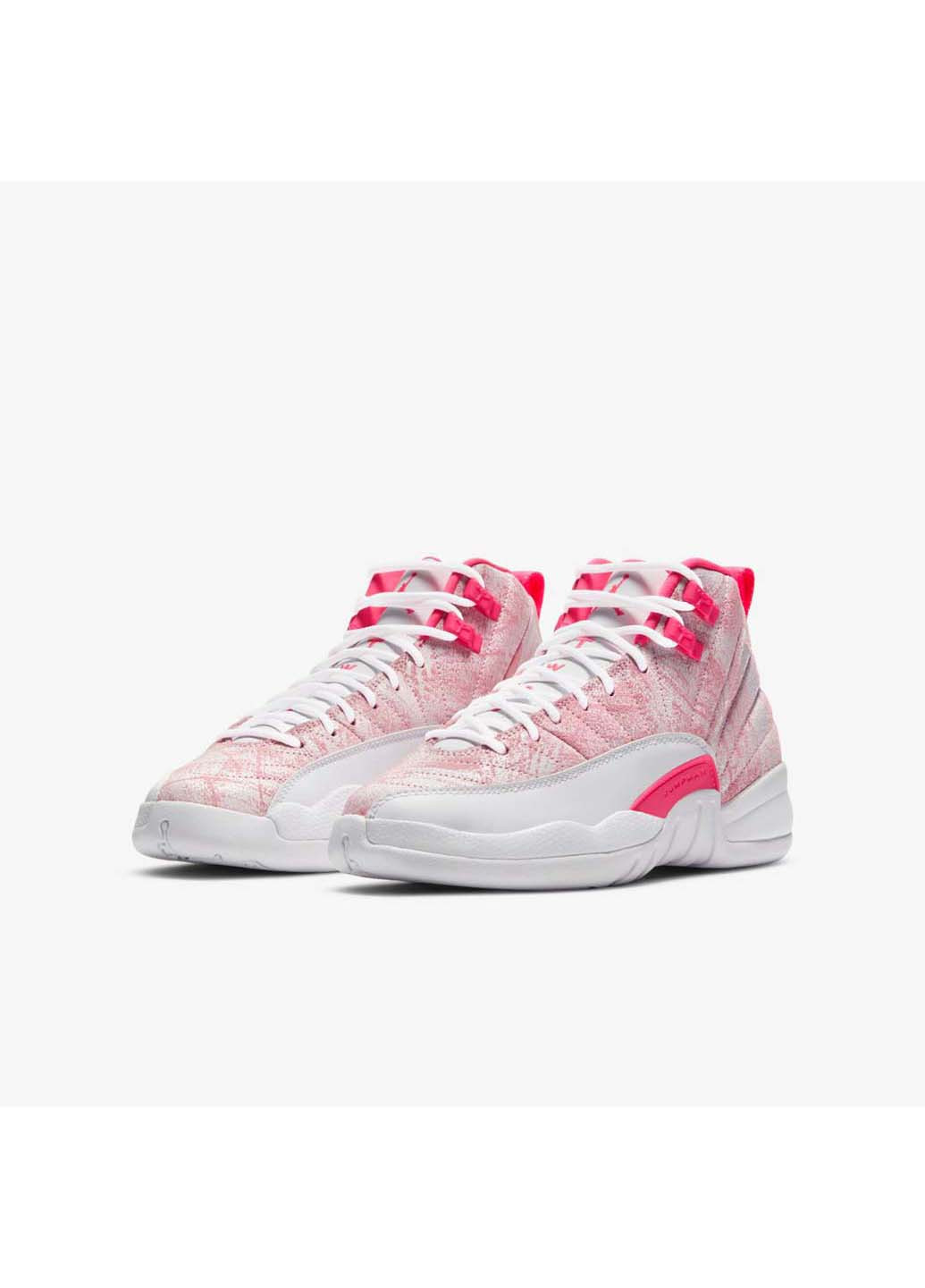 Розовые демисезонные кроссовки Jordan 12 Retro Gs
