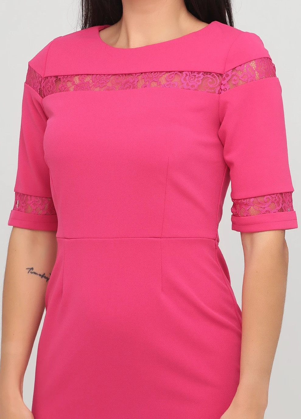 Рожева кежуал однотонне плаття Paper Dolls