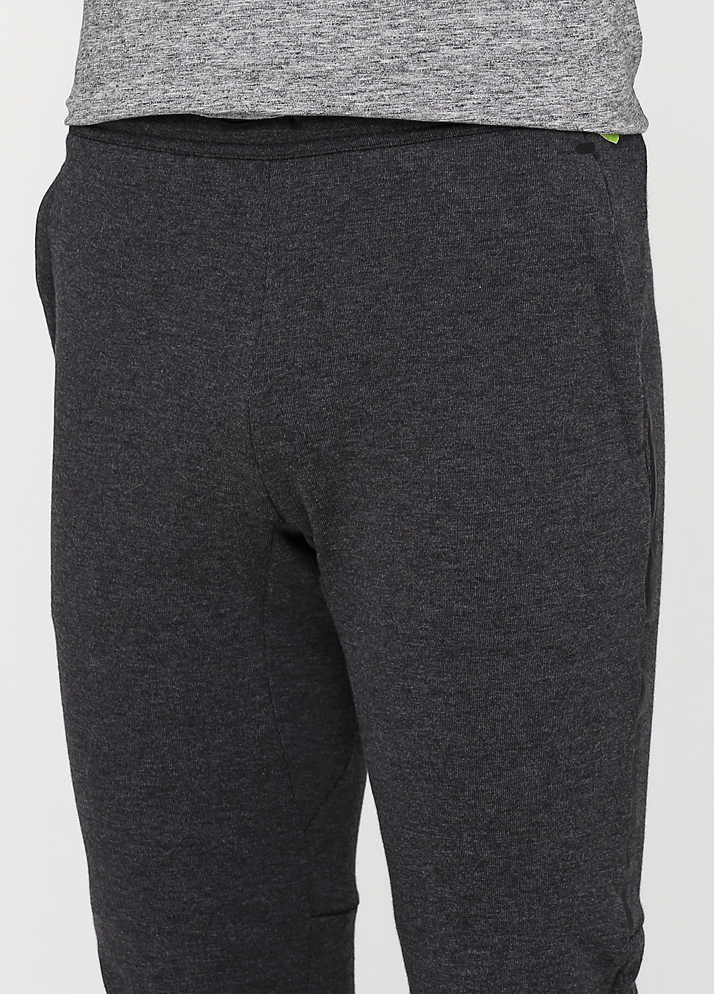 Темно-серые спортивные демисезонные зауженные брюки H&M