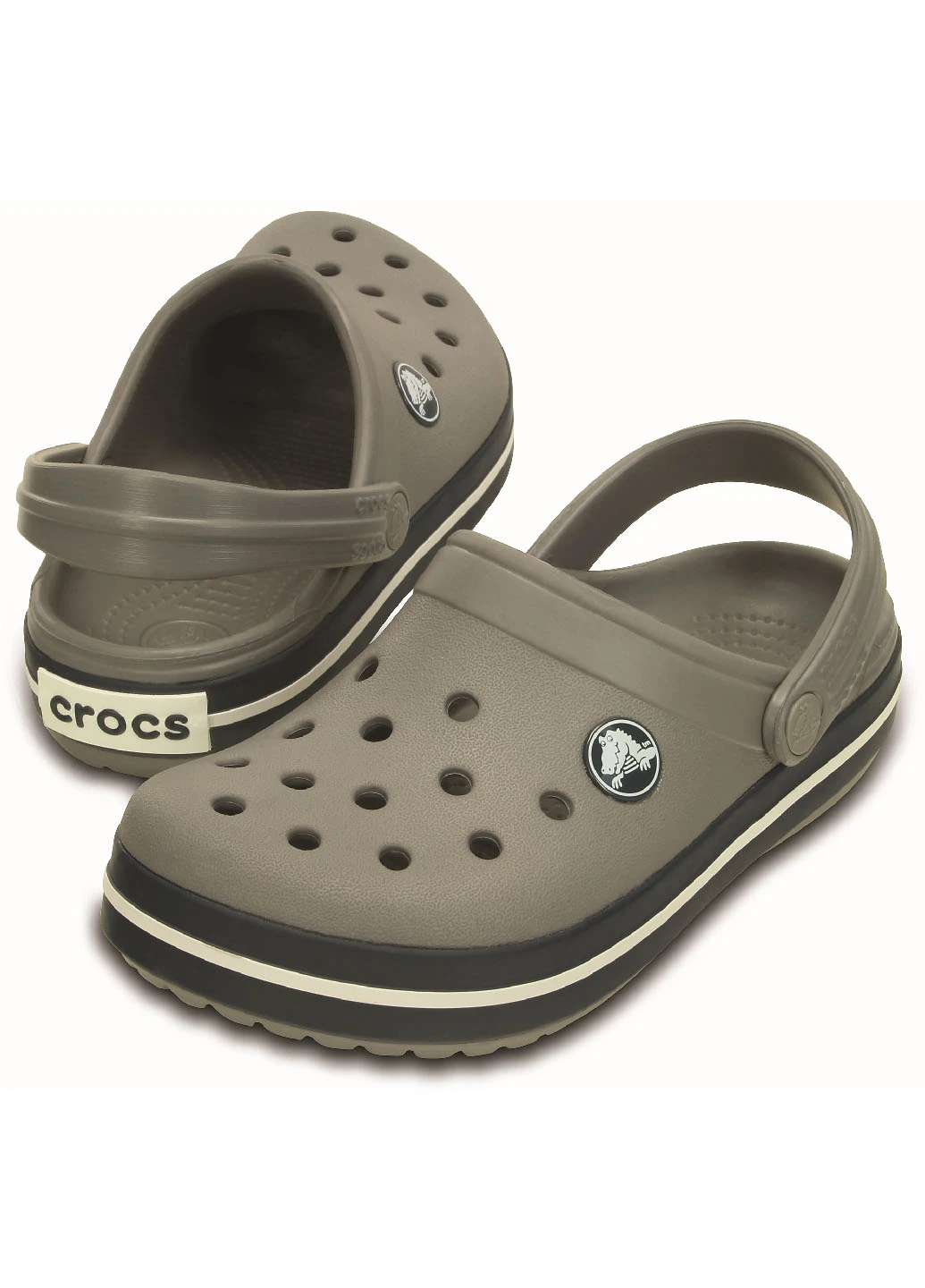 Серые детские сабо Crocs