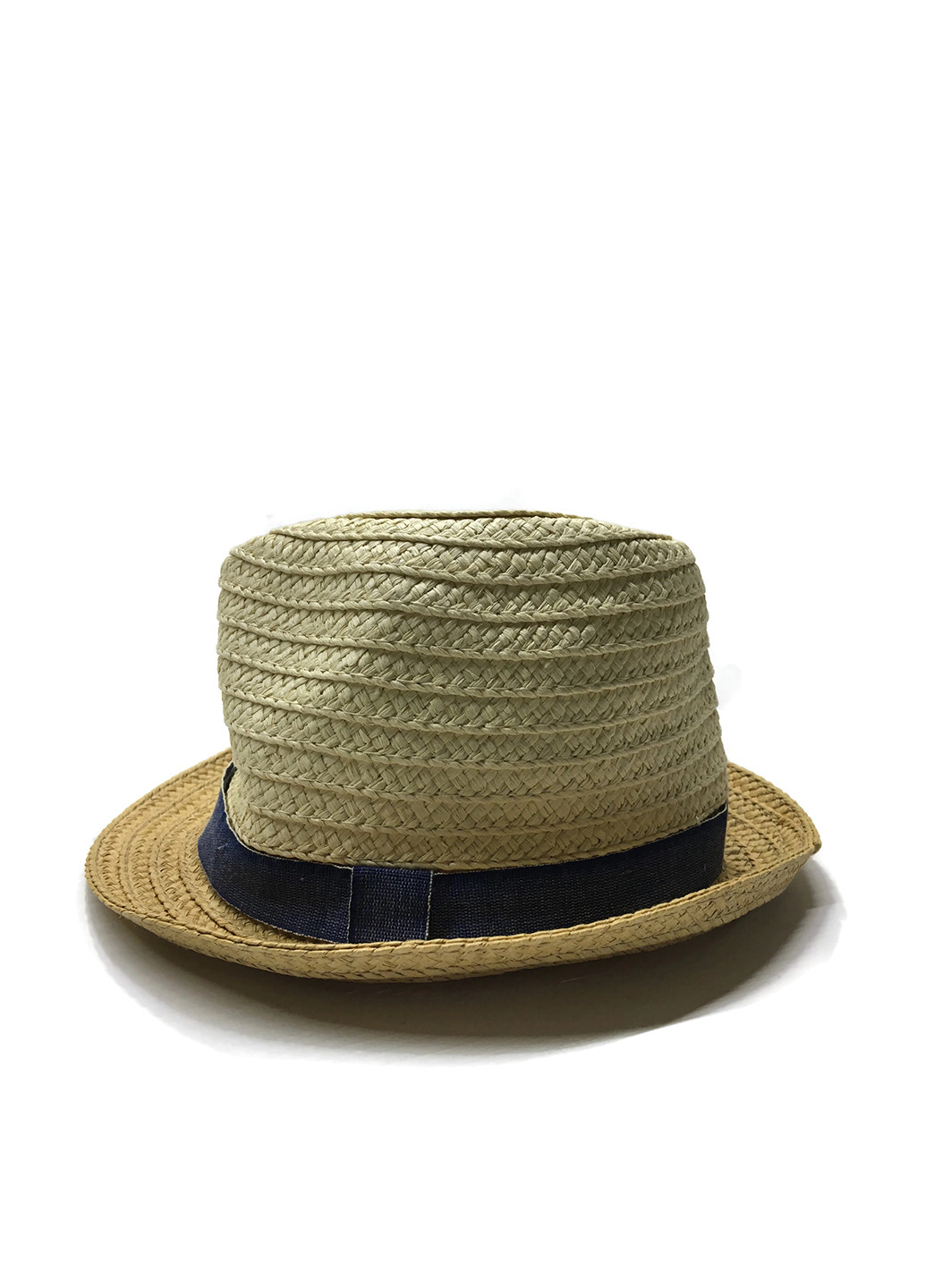 Шляпа H&M однотонная бежевая кэжуал искусственная солома