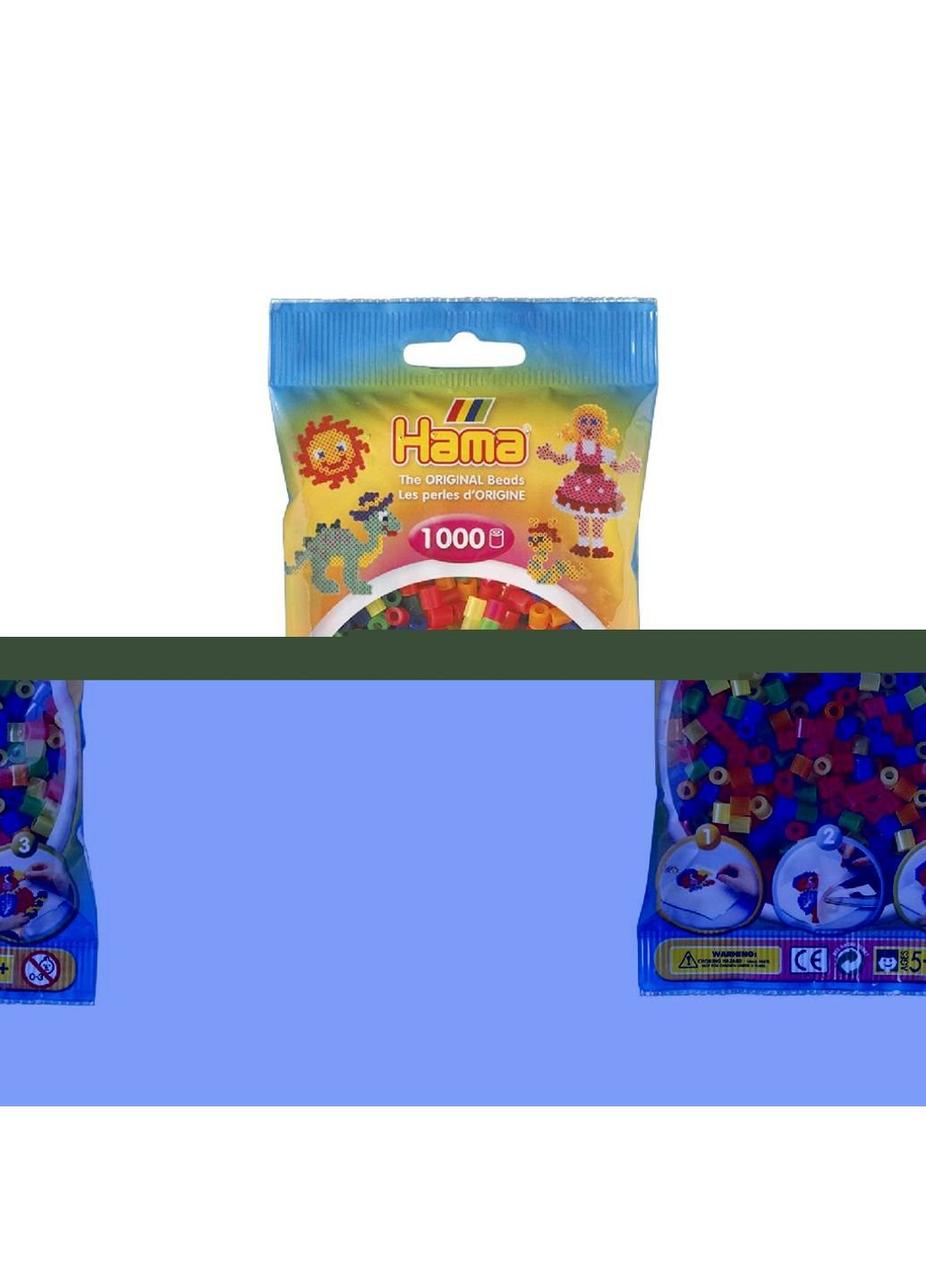 Набор для творчества цветных бусин 1000 шт термомозаика (207-51) Hama (254077674)