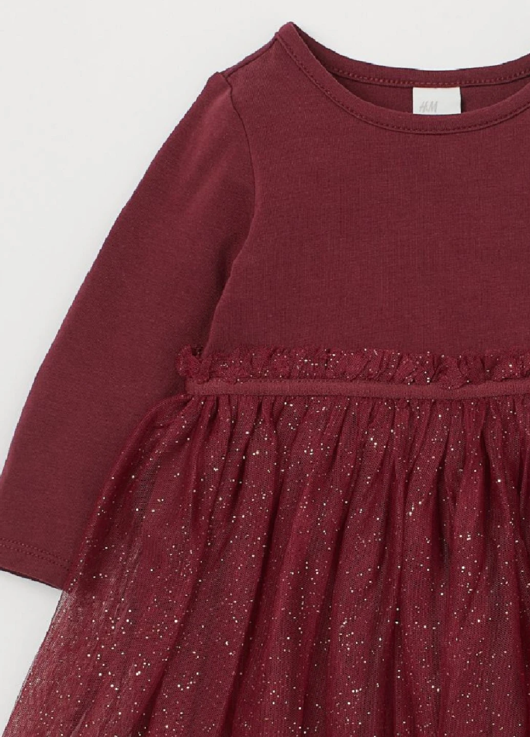 Бордовое платье H&M (249964975)