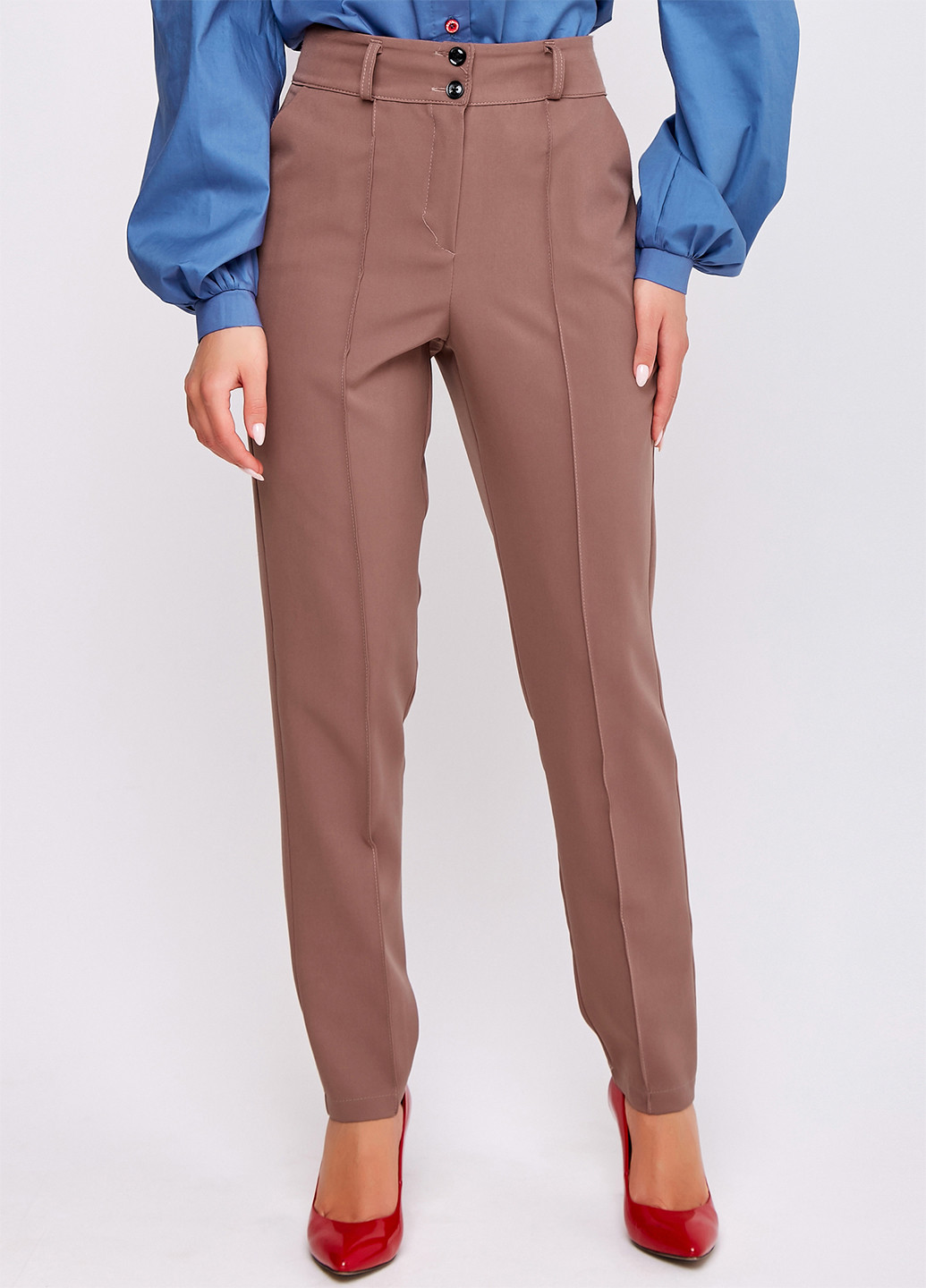 Комбинированные кэжуал демисезонные прямые брюки ST-Seventeen