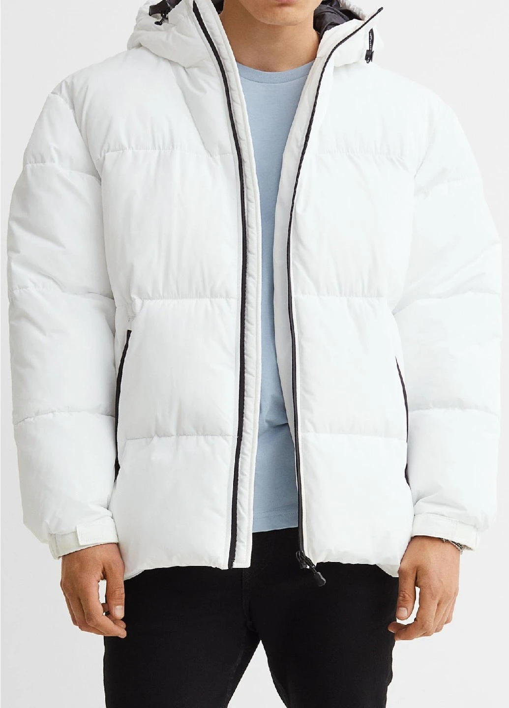 Біла зимня куртка H&M