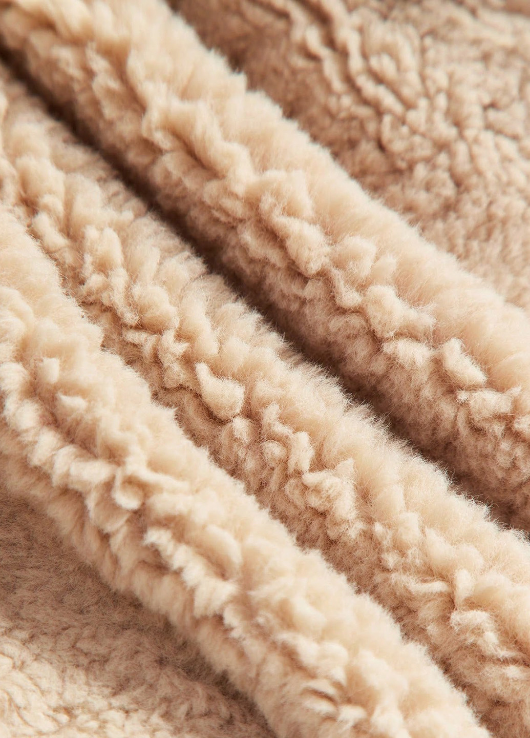 Светло-бежевая зимняя куртка SHEIN