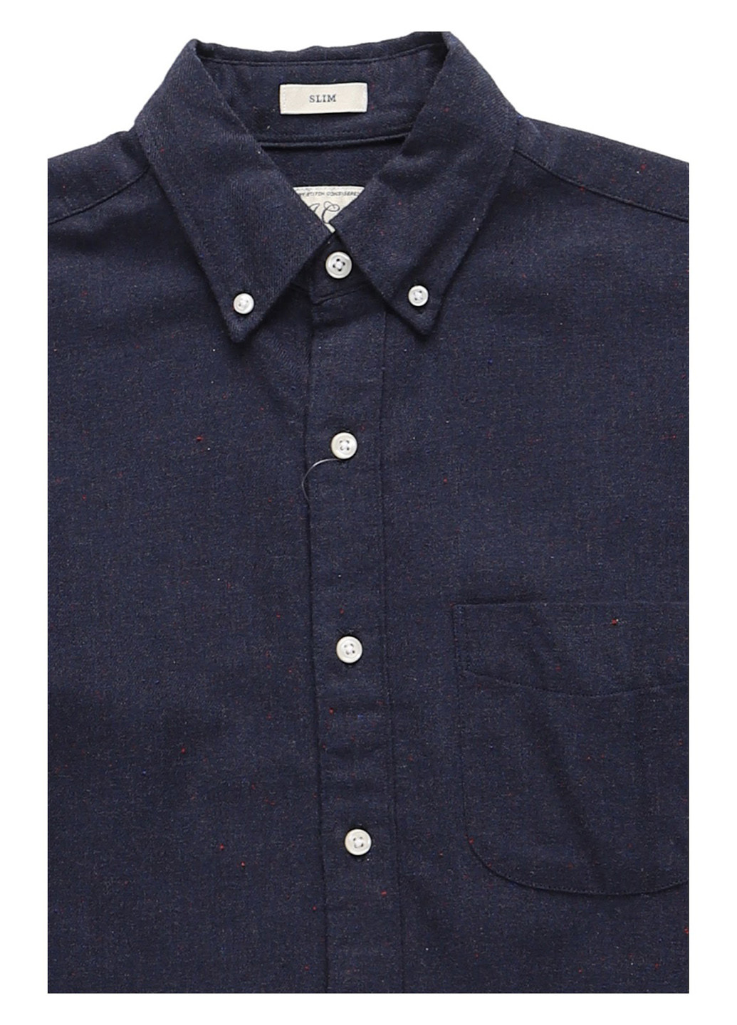 Темно-синяя кэжуал, классическая рубашка однотонная J.Crew