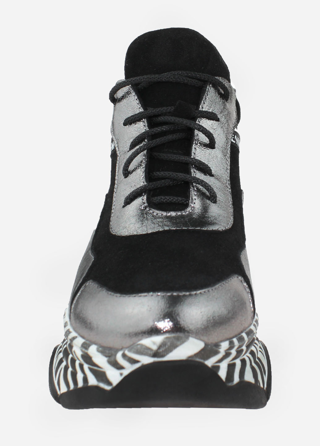 Зимние ботинки rs7222 черный-никель Sothby's из натуральной замши