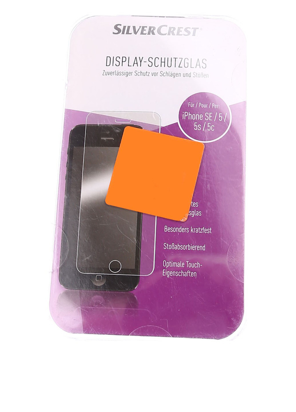 Защитное стекло для iphone se, 5, 5с, 5s Silver Crest (106412192)