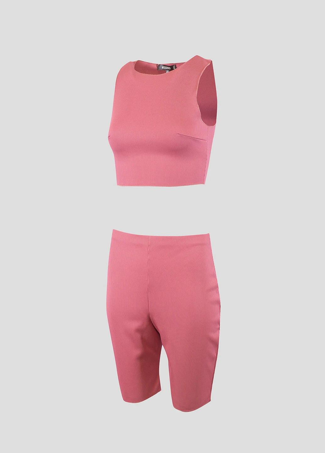 Рожевий літній комплект (топ, шорти) Missguided