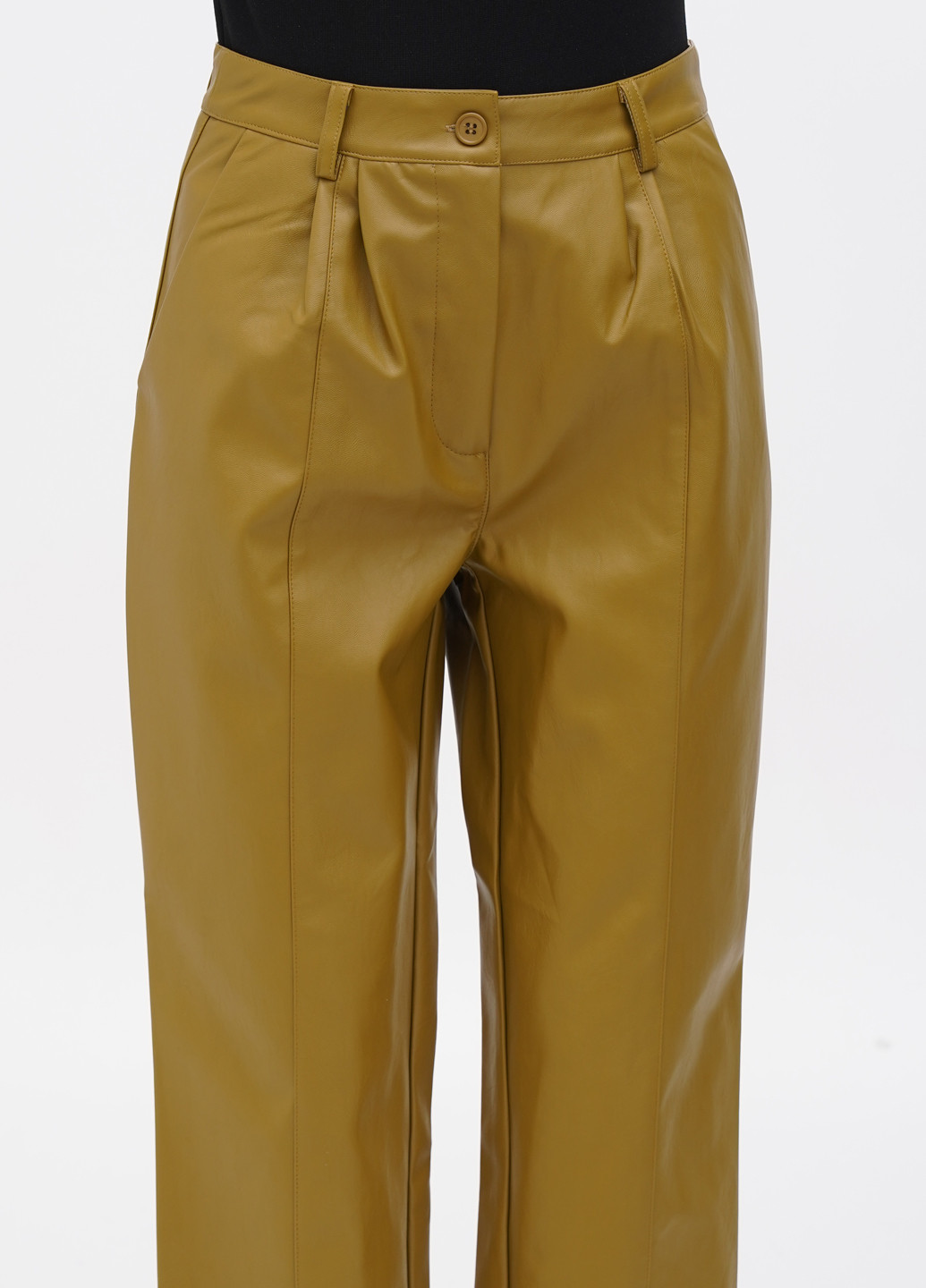 Светло-коричневые кэжуал демисезонные прямые брюки NA-KD