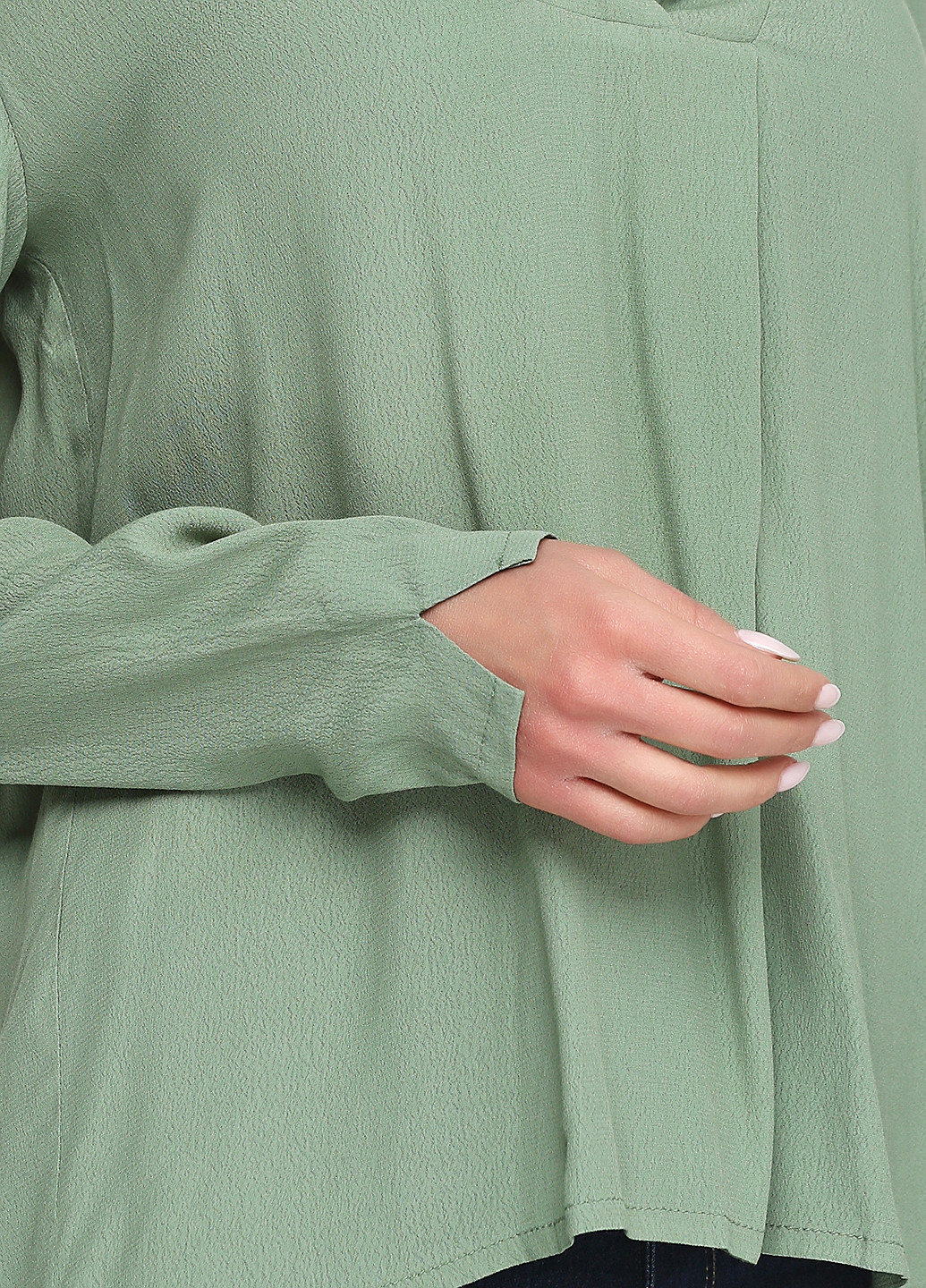 Блідо-зелена блуза Minus