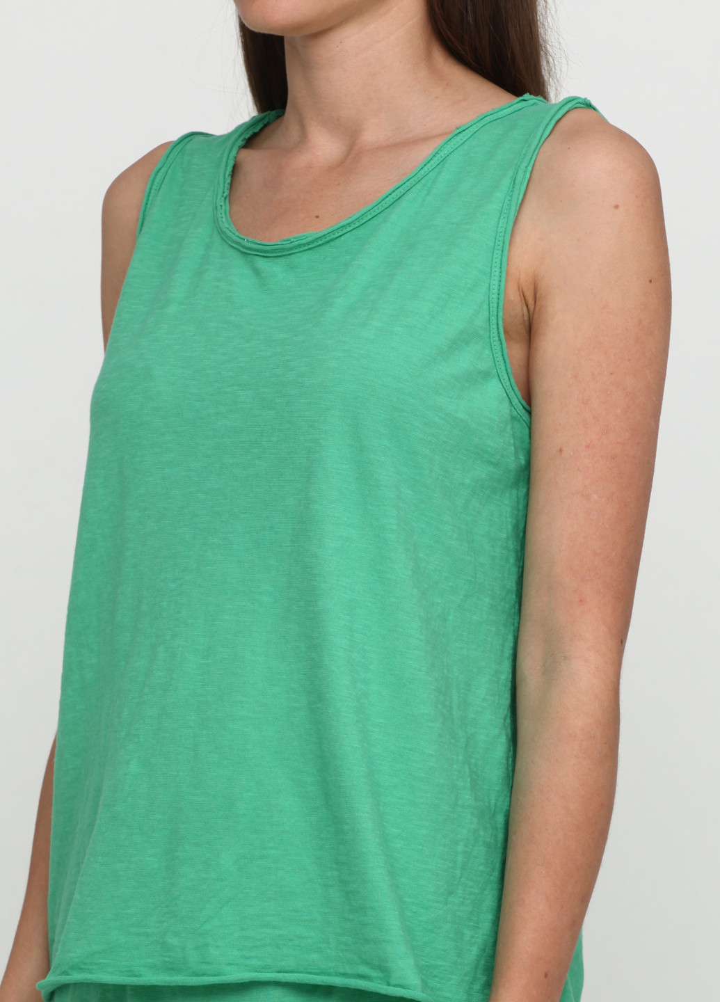 Зеленый летний комплект (майка, юбка) New Line