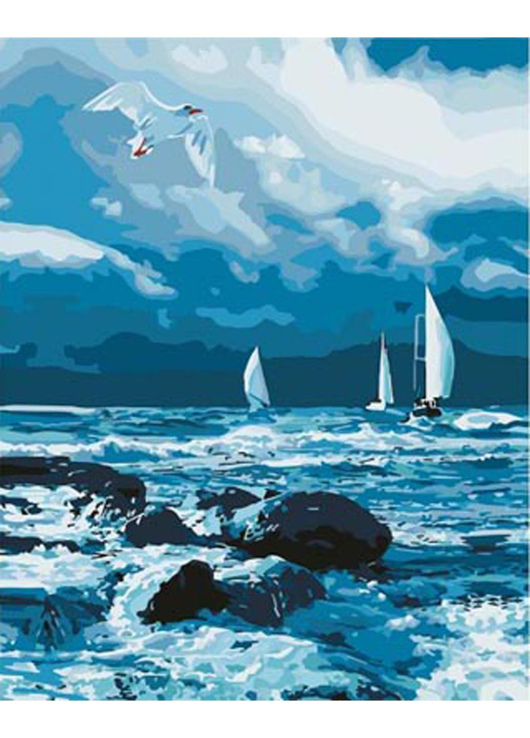 Картина по номерам Парусники на море Идейка (203528893)