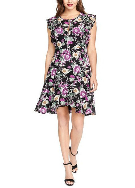 Комбинированное кэжуал платье Rachel с цветочным принтом
