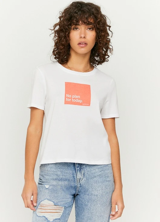 Футболка Tally Weijl Print. Sleeveles Top - KNIT T-SHIRT - (229436192)