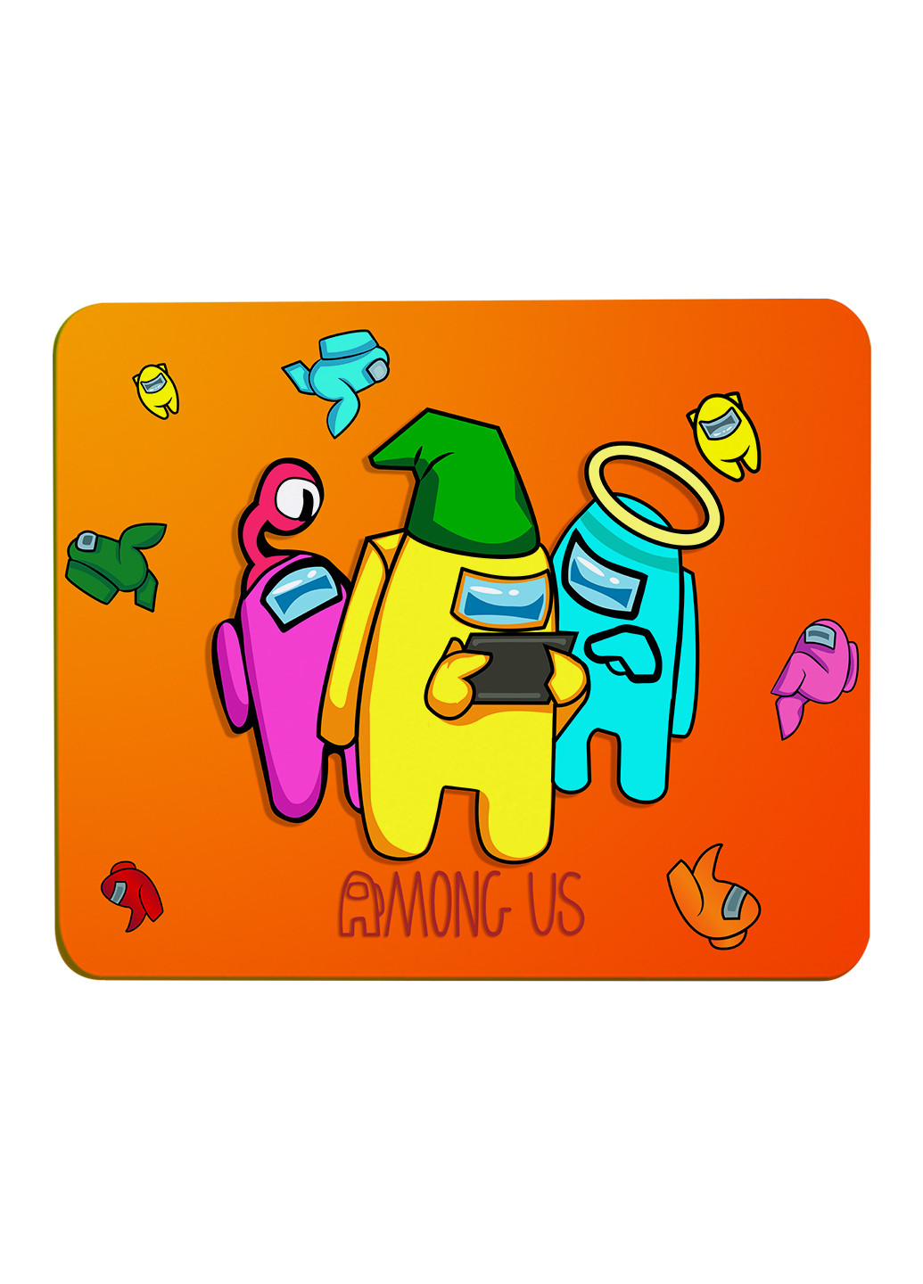 Килимок для мишки Амонг Ас (Among Us) (25108-2418) 29х21 см MobiPrint (224437338)