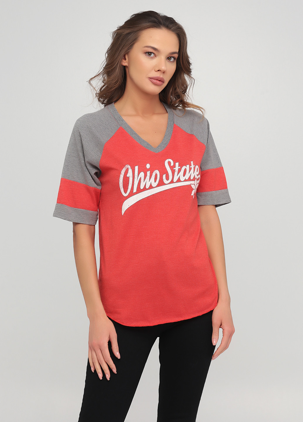 Красная летняя футболка OHIO