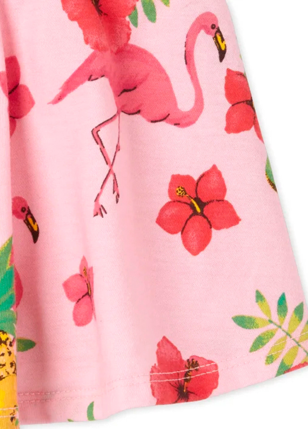 Розовая кэжуал с рисунком юбка The Children's Place клешированная