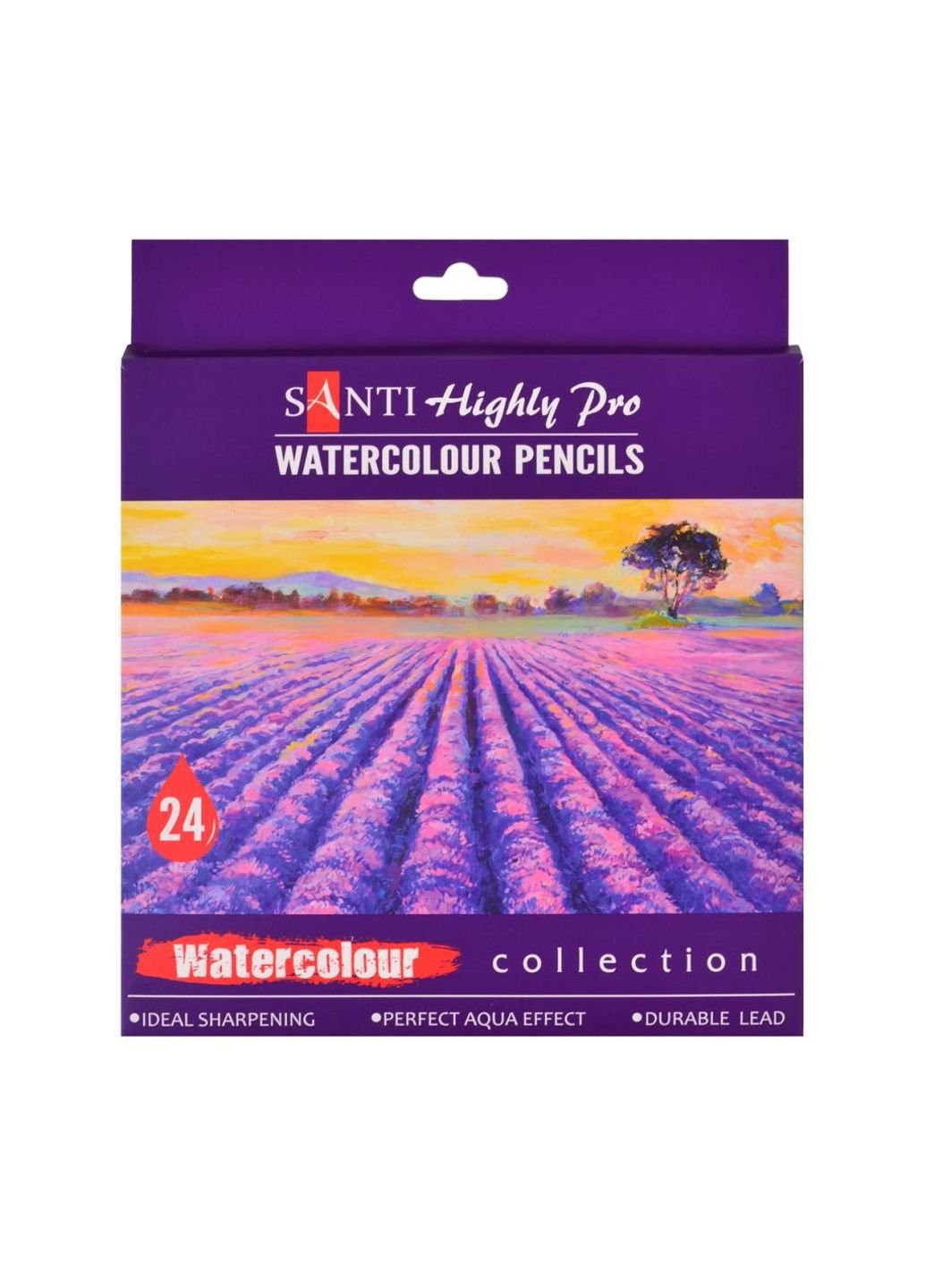 Карандаши цветные Highly Pro 24 шт акварельные (742385) Santi (254066197)