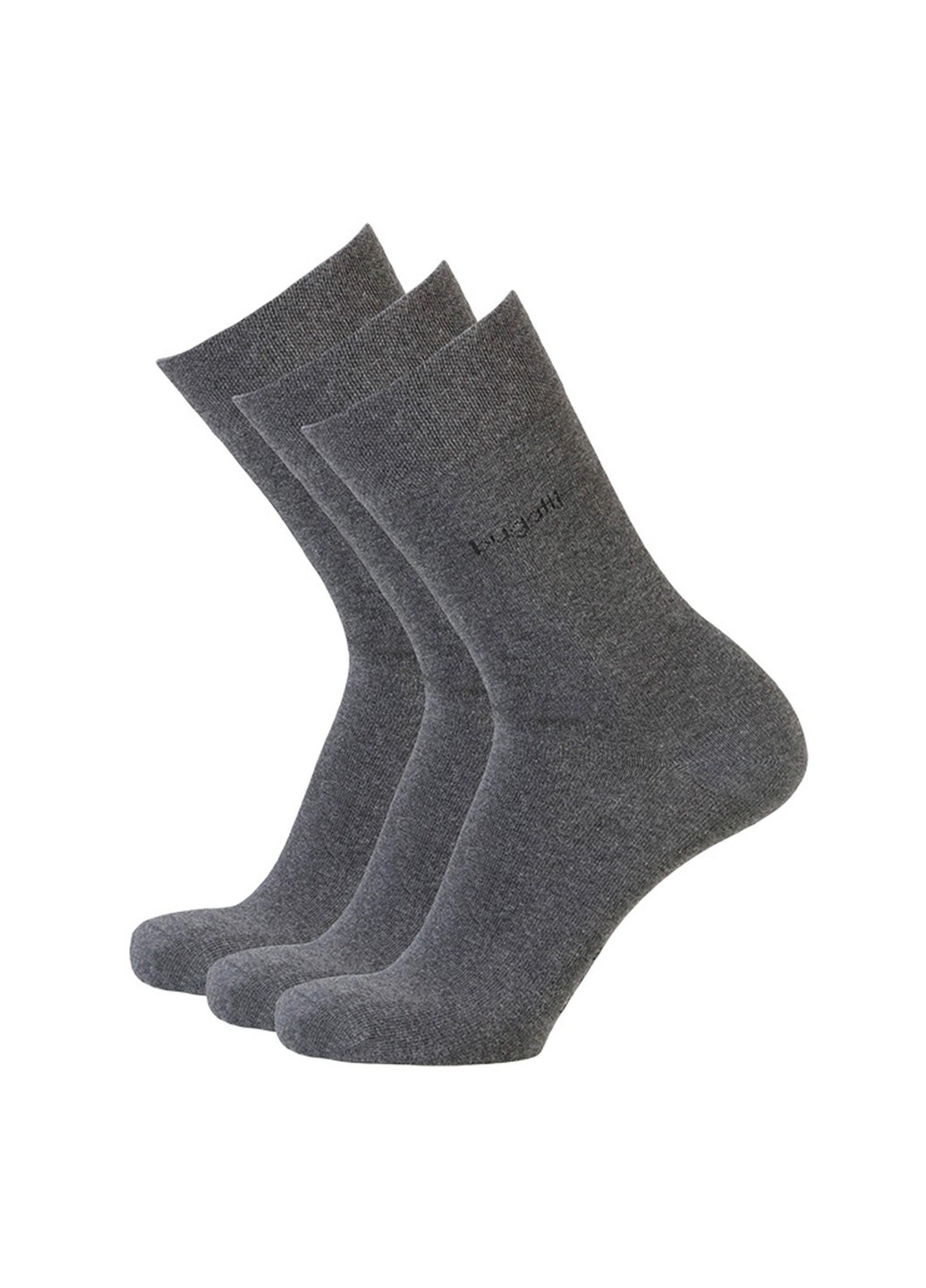 Набір з 3-х пар чоловічих шкарпеток Темно-сірі Bugatti (253724148)