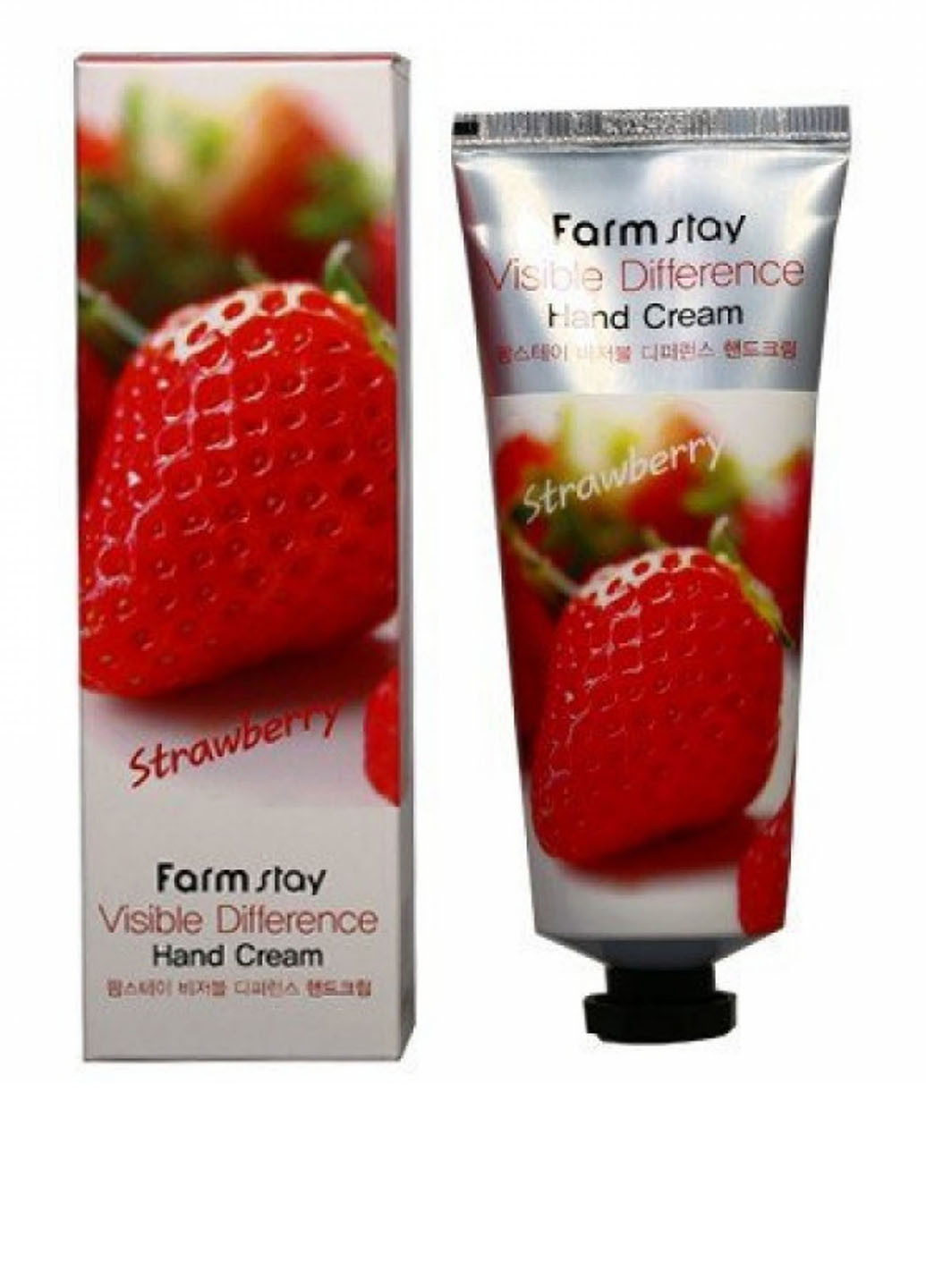 Крем для рук Visible Difference Strawberry, 100 мл FarmStay (184345429)
