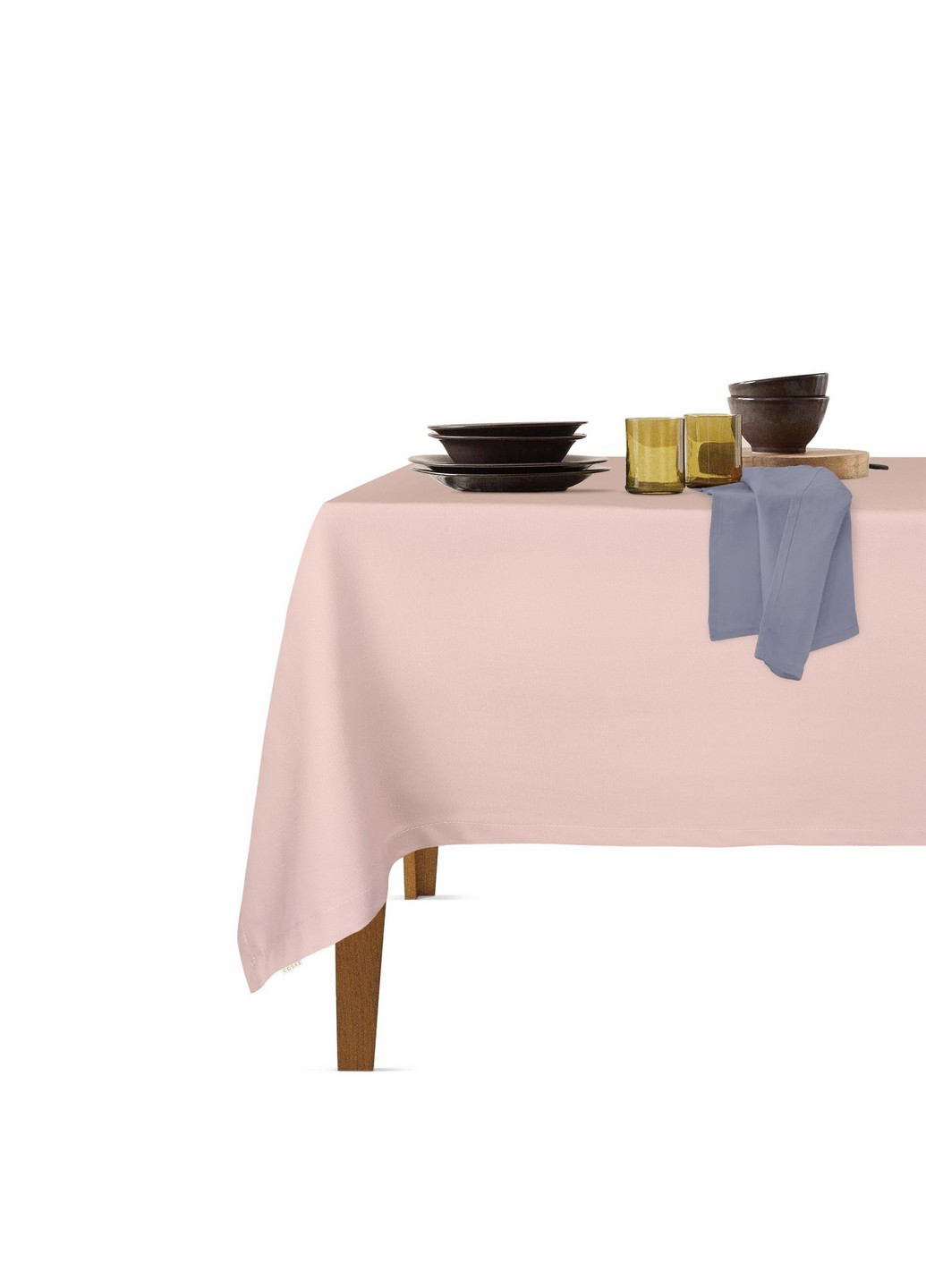 Столовый набор для сервировки стола скатерть Rose 140х180 и салфетки тканевые Steel 35х35 - 4 шт (4822052074152) Cosas (252506548)