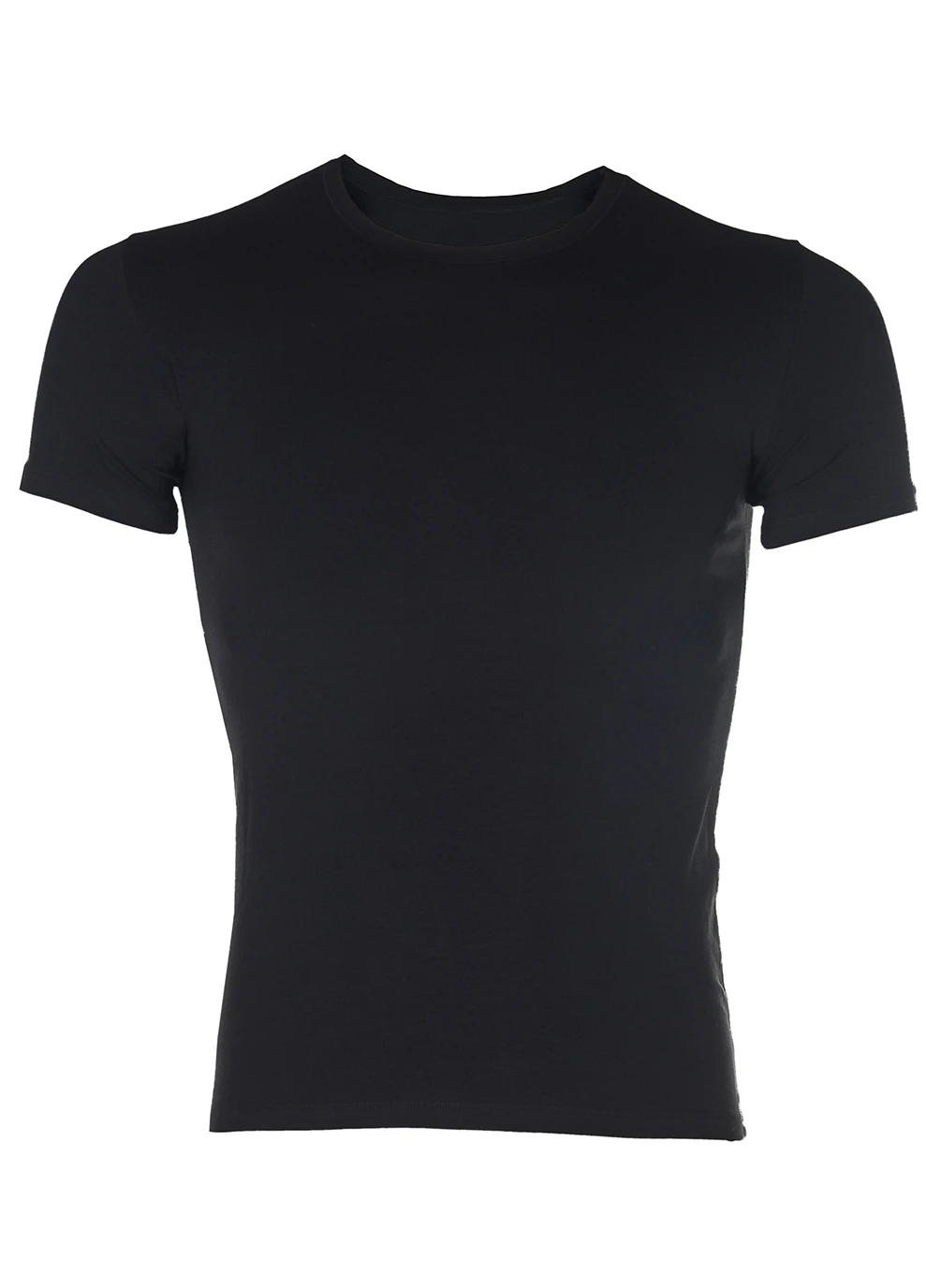 Черная футболка mens modal о-neck shirt 1-pack black — 585020 - 002 с коротким рукавом Tatkan