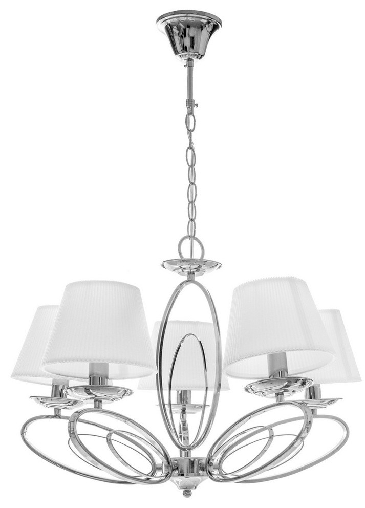 Люстра підвісна класична з абажуром BKL-597S/5 E14 CH Brille (253887506)