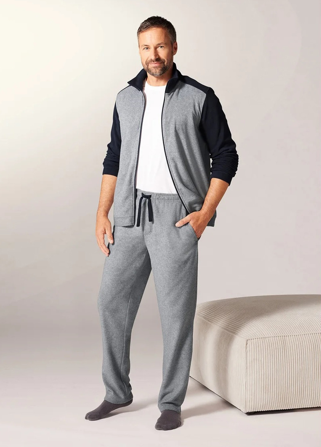Сірий демісезонний костюм (кофта, штани) Livergy