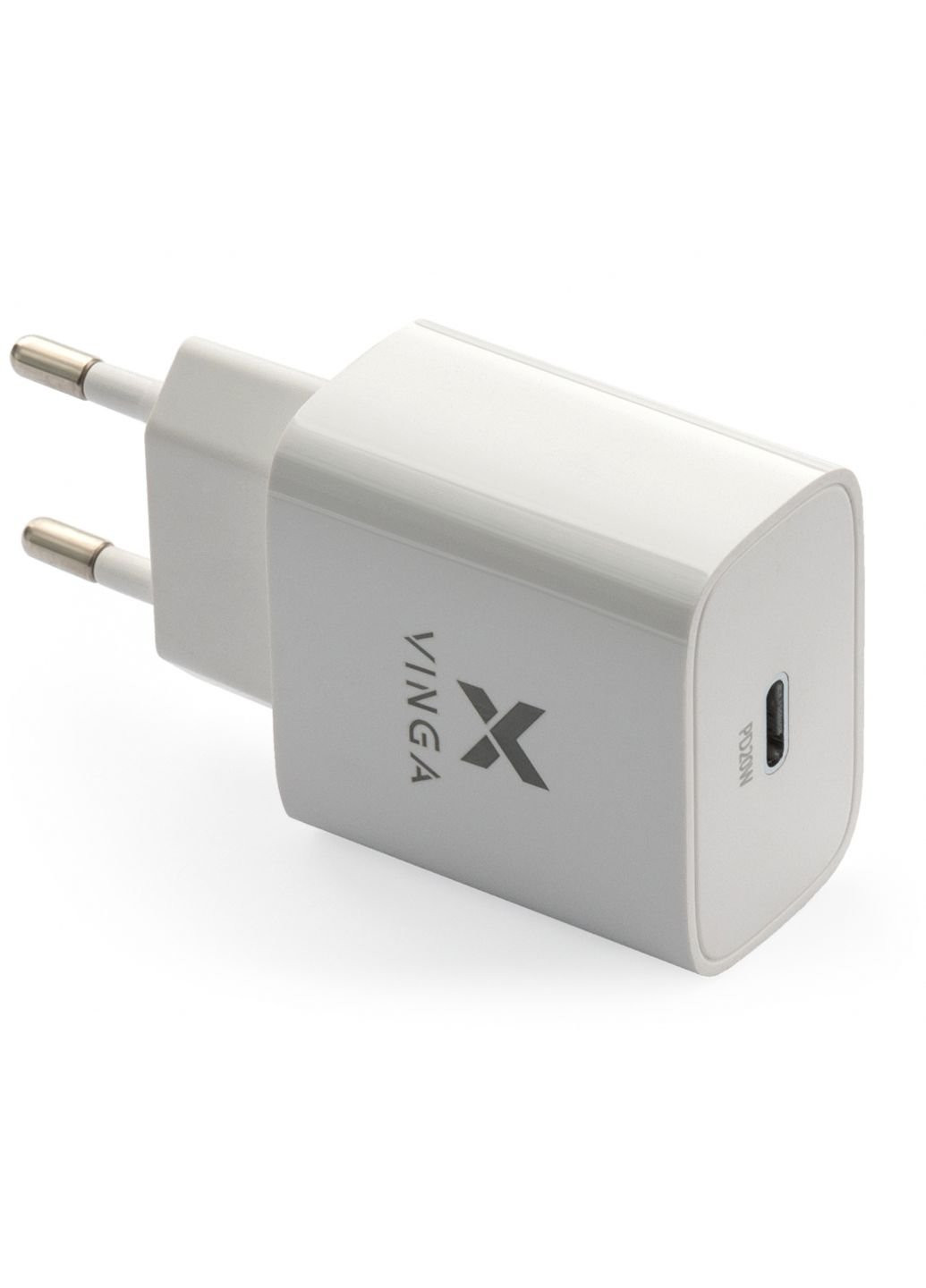 Зарядное устройство (VWCPDC) Vinga PD Type-C 20W Charger white (253507317)