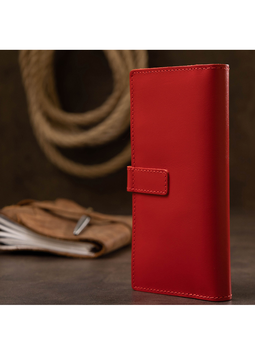 Жіноче шкіряне портмоне 9х18х1 см Grande Pelle (252128863)