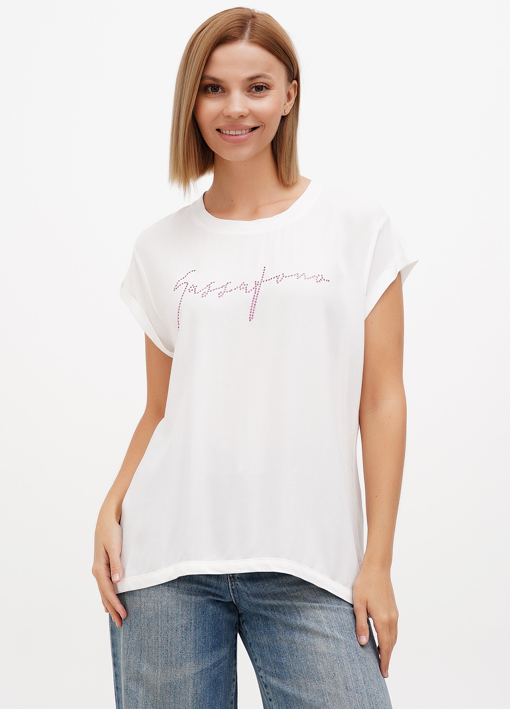 Молочная блуза Sassofono