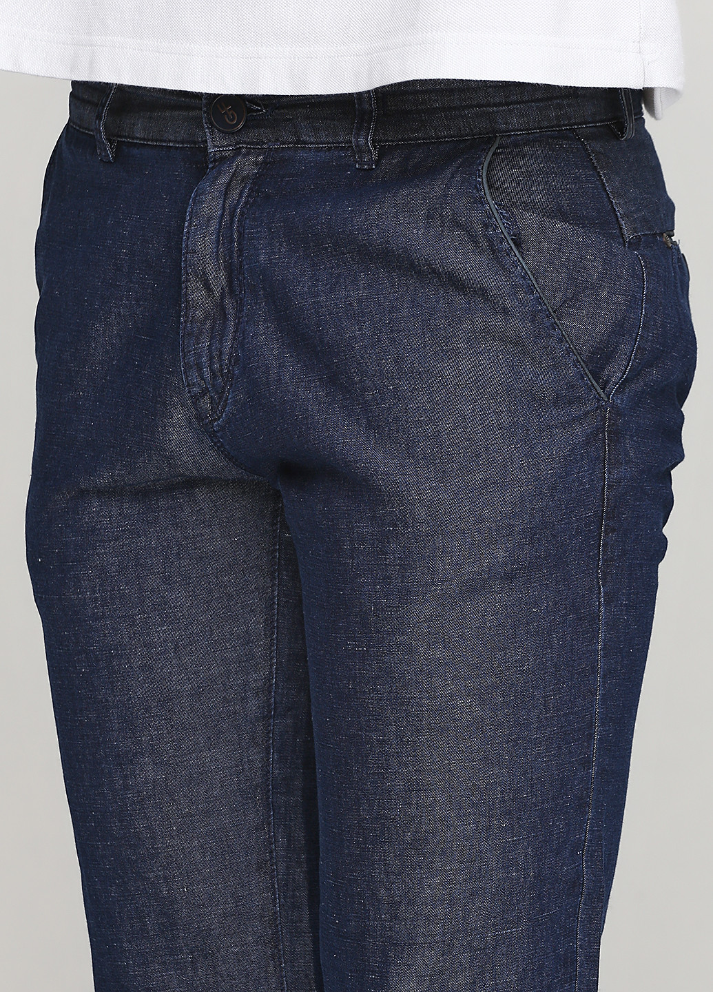 Синие кэжуал демисезонные прямые брюки GF Ferre
