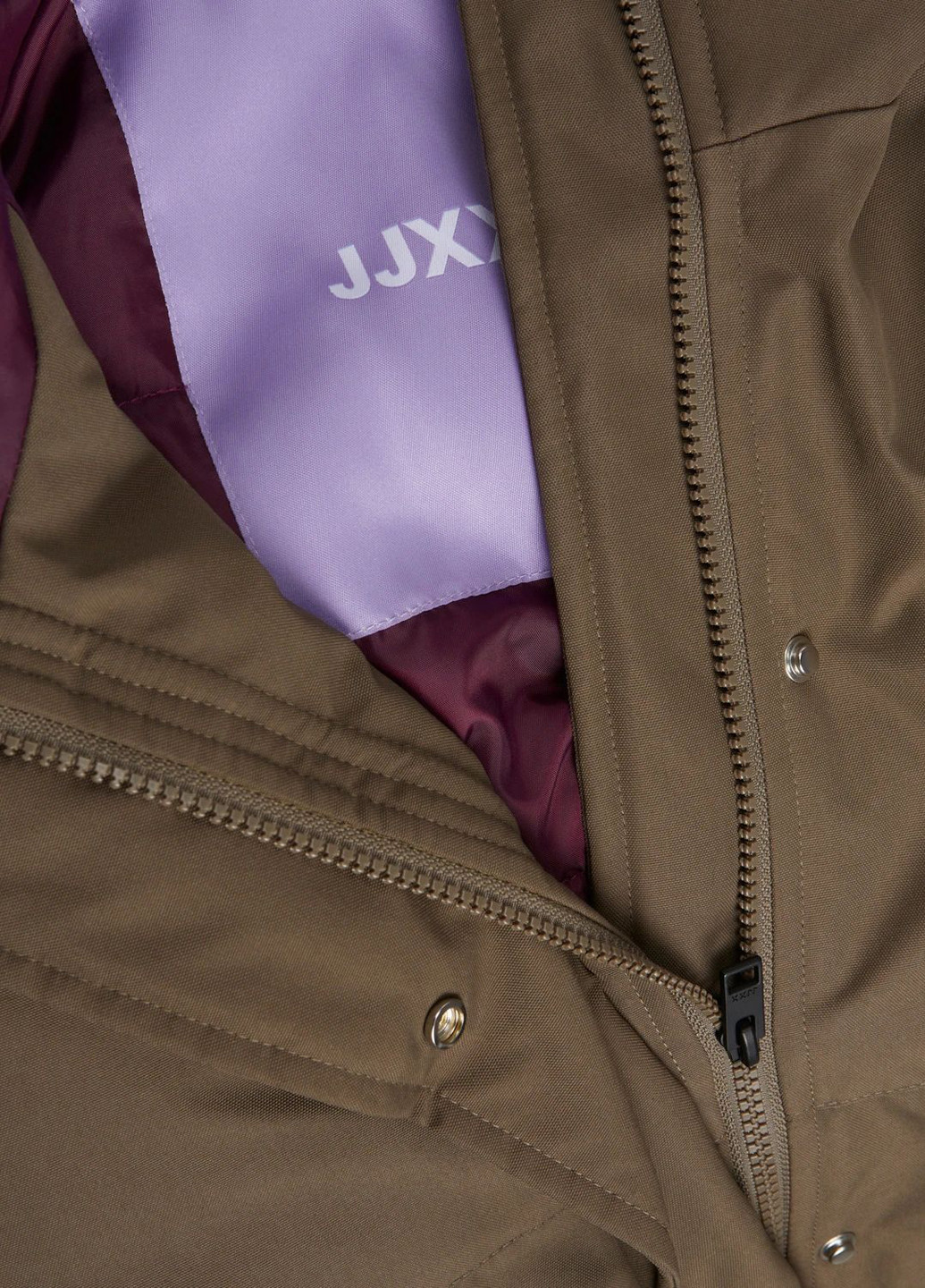 Сіро-коричнева демісезонна куртка JJXX